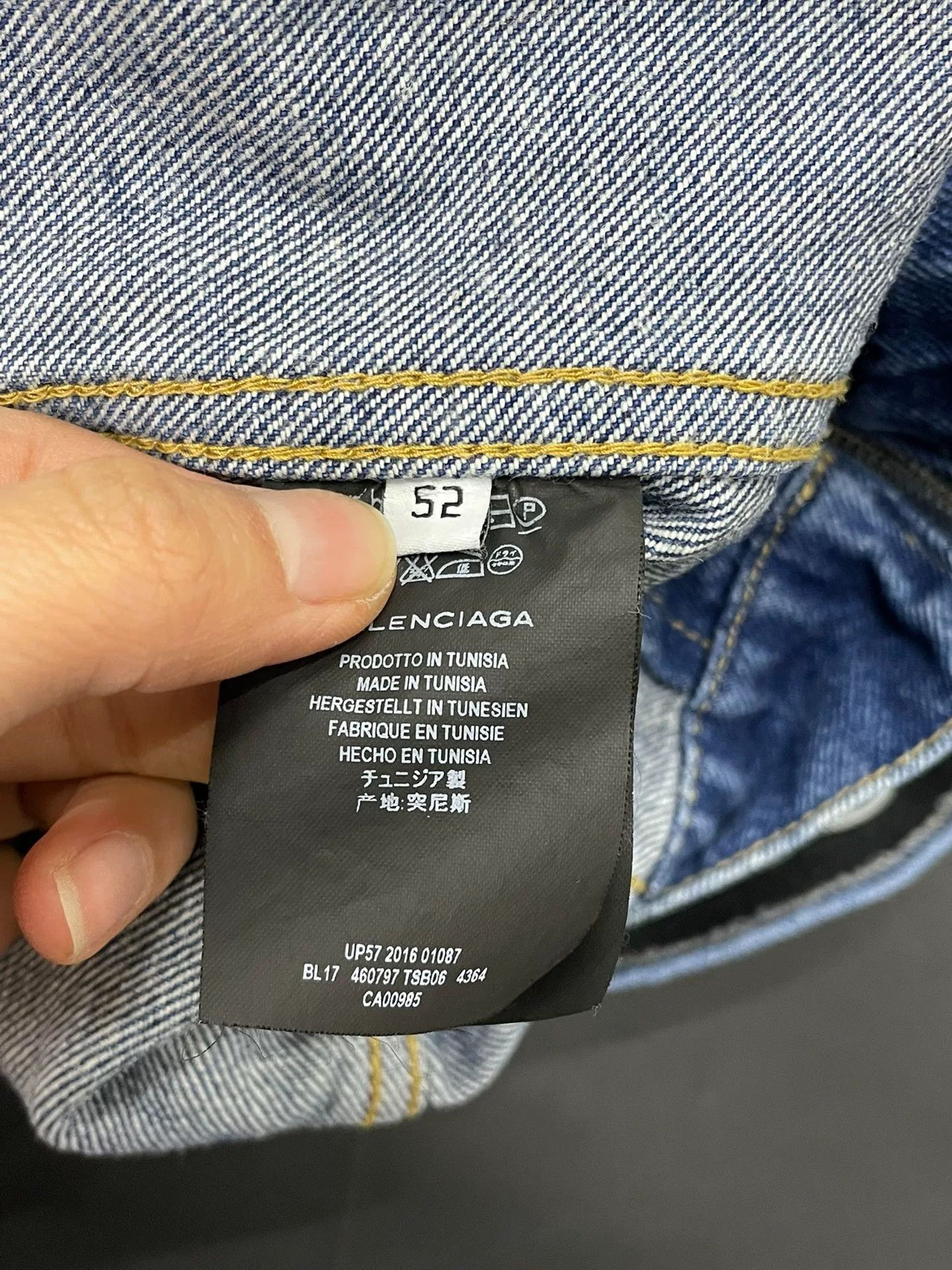 Balenciaga Balenciaga Zip Denim Jacket Size XXL / US 16-18 / IT 52-54 - 5 Thumbnail