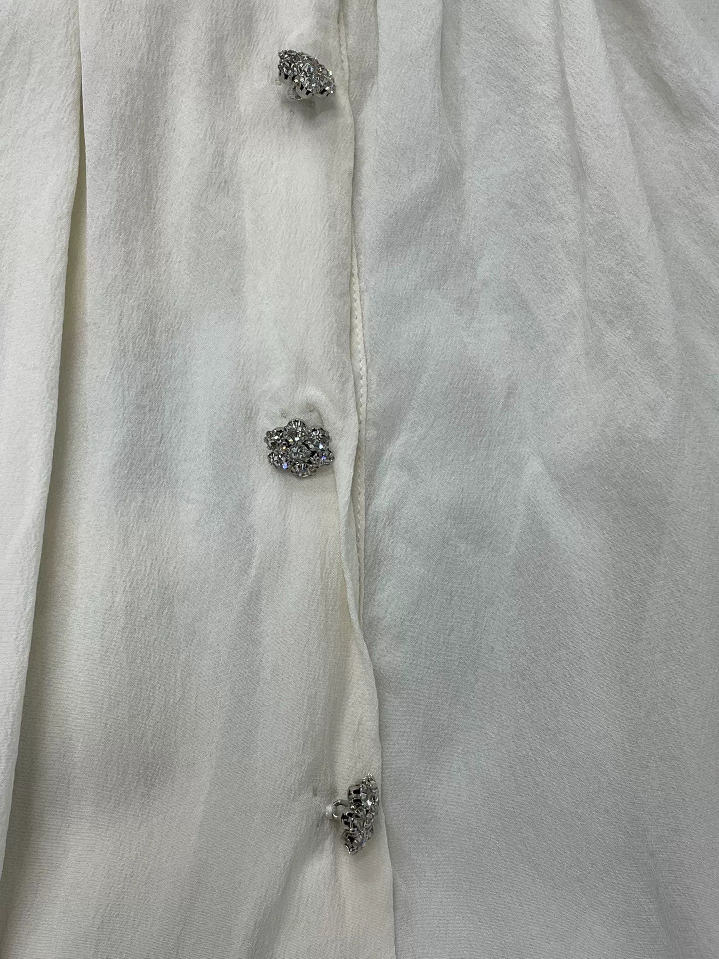 Dolce & Gabbana Dolce&Gabbana White Rose Print Shirt Size XS / US 0-2 / IT 36-38 - 2 Thumbnail