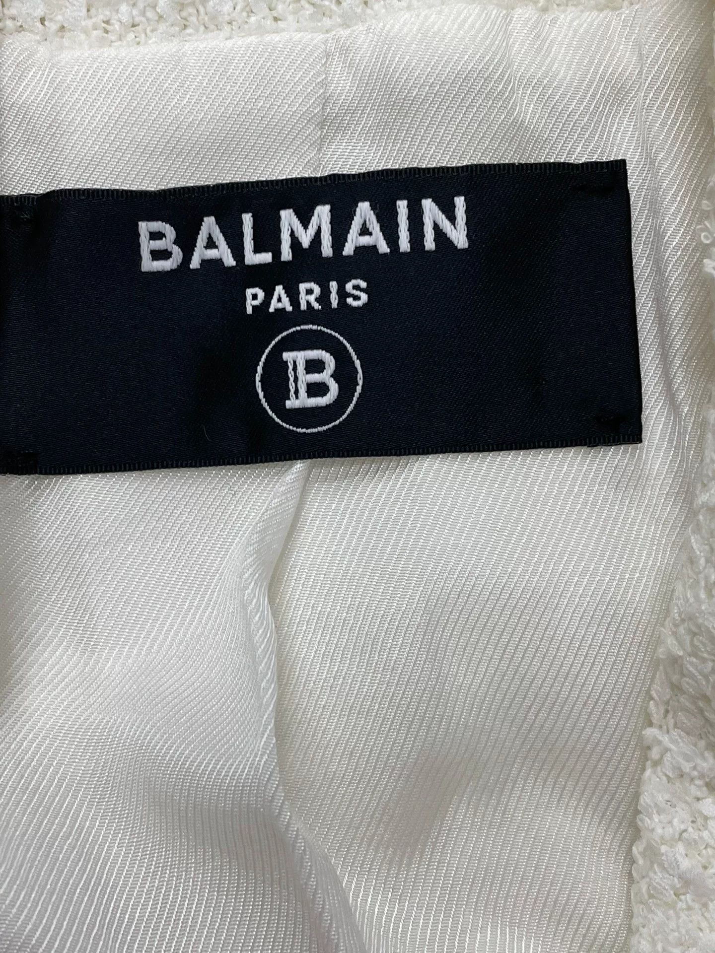 Balmain Balmain White Gold-Button Blazer Size S / US 4 / IT 40 - 4 Thumbnail
