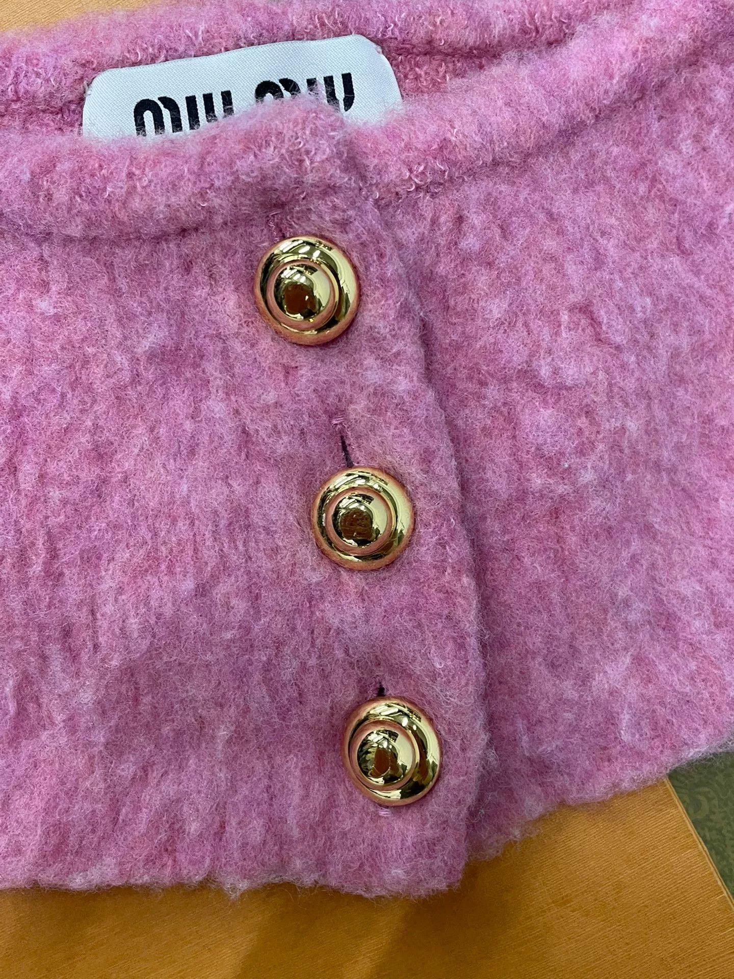 Miu Miu MiuMiu Pink Knit Cropped Camisole Top Size S / US 4 / IT 40 - 3 Thumbnail