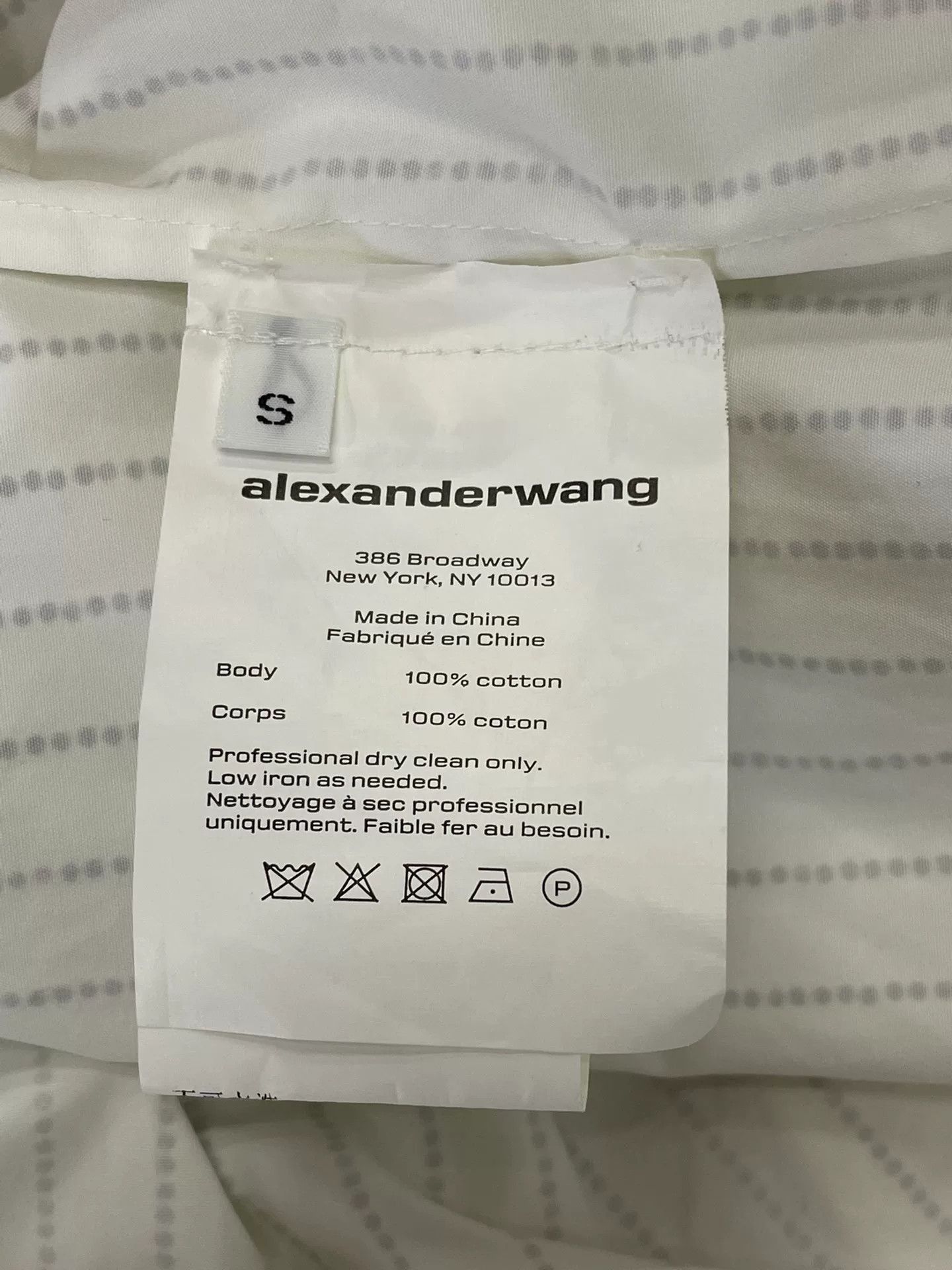 Alexander Wang Alexander Wang White Rhinestone Shirt Size S / US 4 / IT 40 - 5 Thumbnail