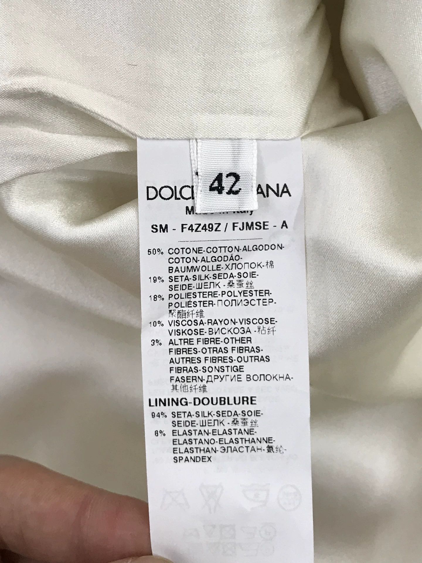 Dolce & Gabbana Dolce Gabbana White Floral Black Trim Skirt Size 42" / US 20 - 5 Thumbnail