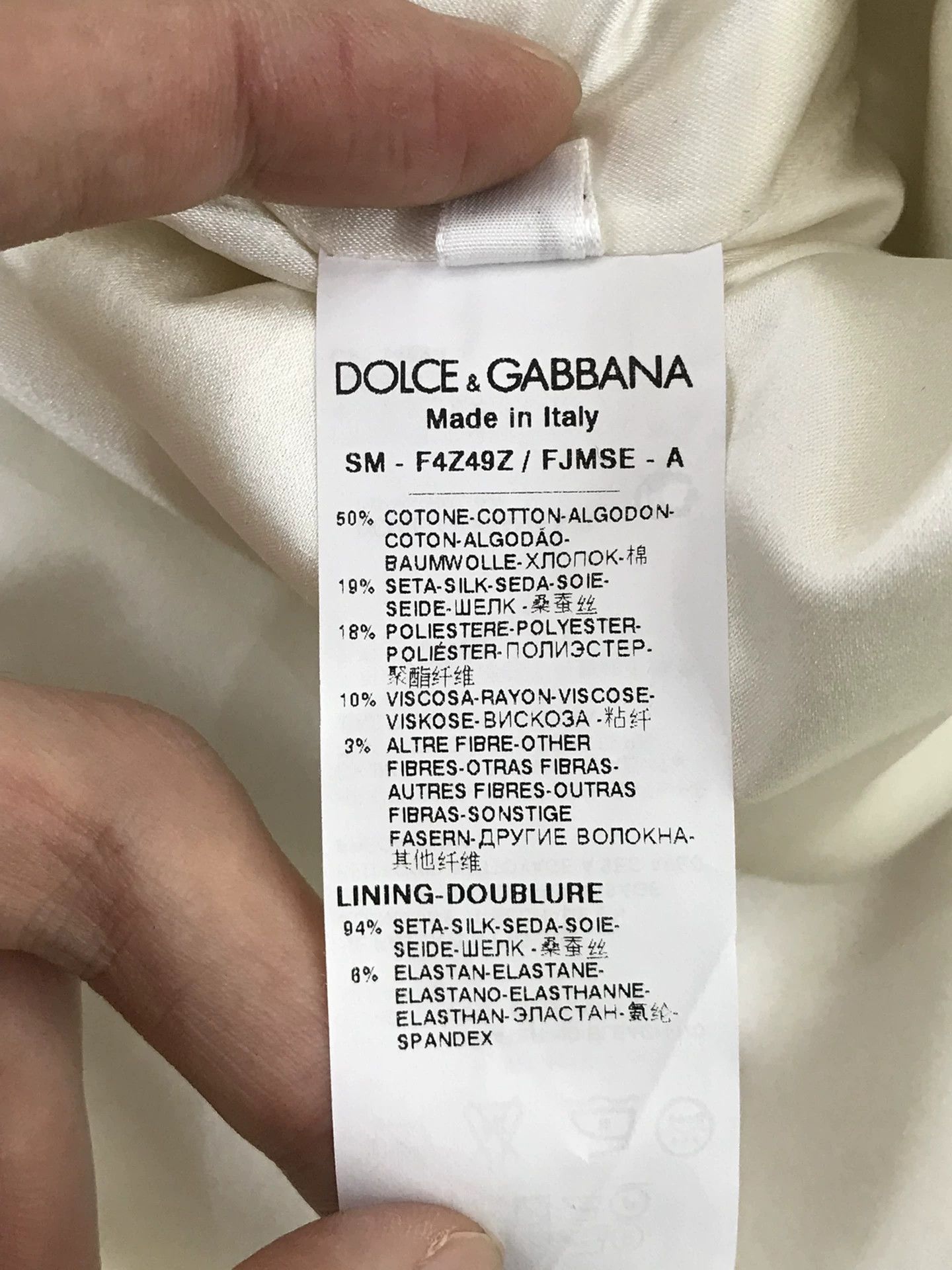Dolce & Gabbana Dolce Gabbana White Floral Black Trim Skirt Size 42" / US 20 - 7 Thumbnail