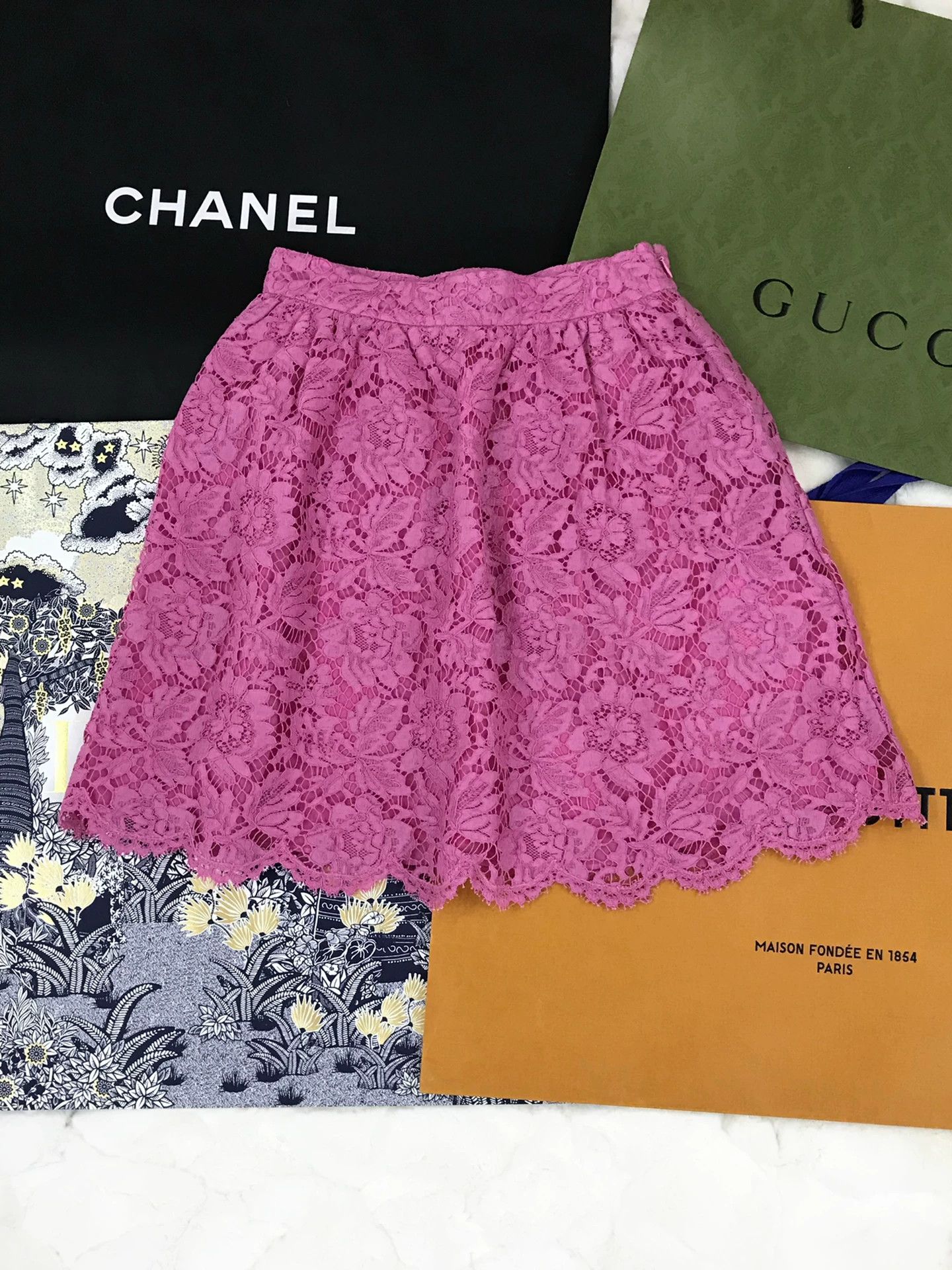 Valentino Valentino Pink Lace Set Size S / US 4 / IT 40 - 4 Thumbnail