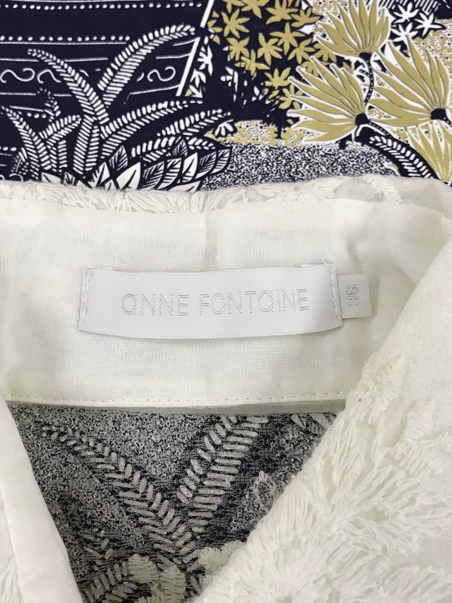 ANNE FONTAINE Anne Fontaine White Lace Shirt Size XS / US 0-2 / IT 36-38 - 4 Thumbnail
