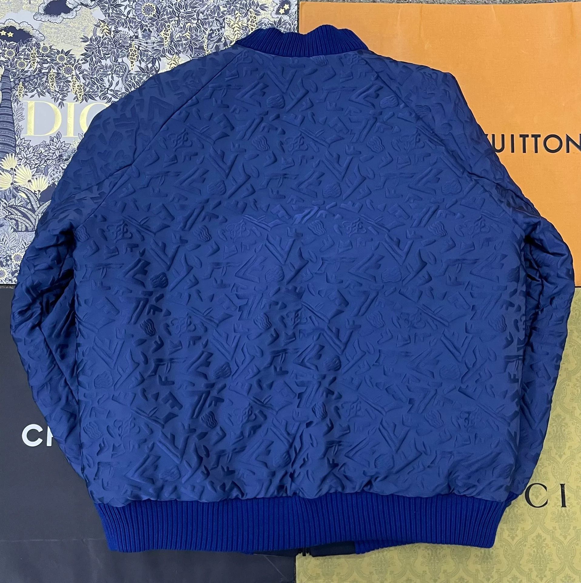 Fendi Fendi Blue Reversible Cotton Coat Size US L / EU 52-54 / 3 - 4 Thumbnail