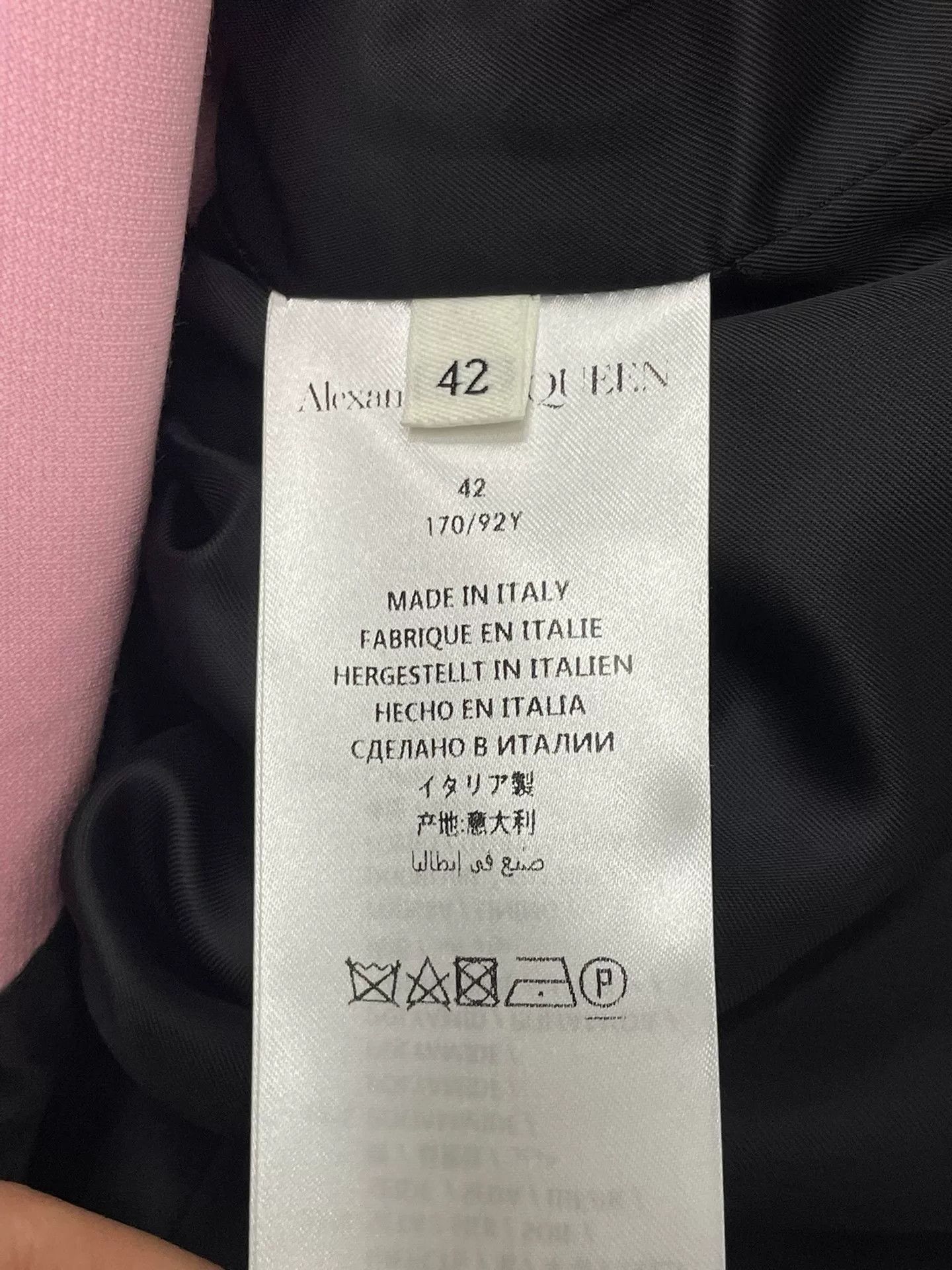 Alexander McQueen Alexander McQueen Pink Black Blazer Size US XS / EU 42 / 0 - 4 Thumbnail