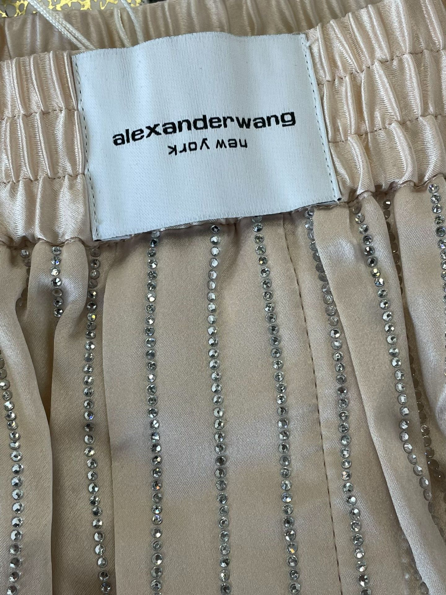 Alexander Wang Alexander Wang Pink Rhinestone Silk Shorts Size 24" / US 00 / IT 34 - 2 Thumbnail