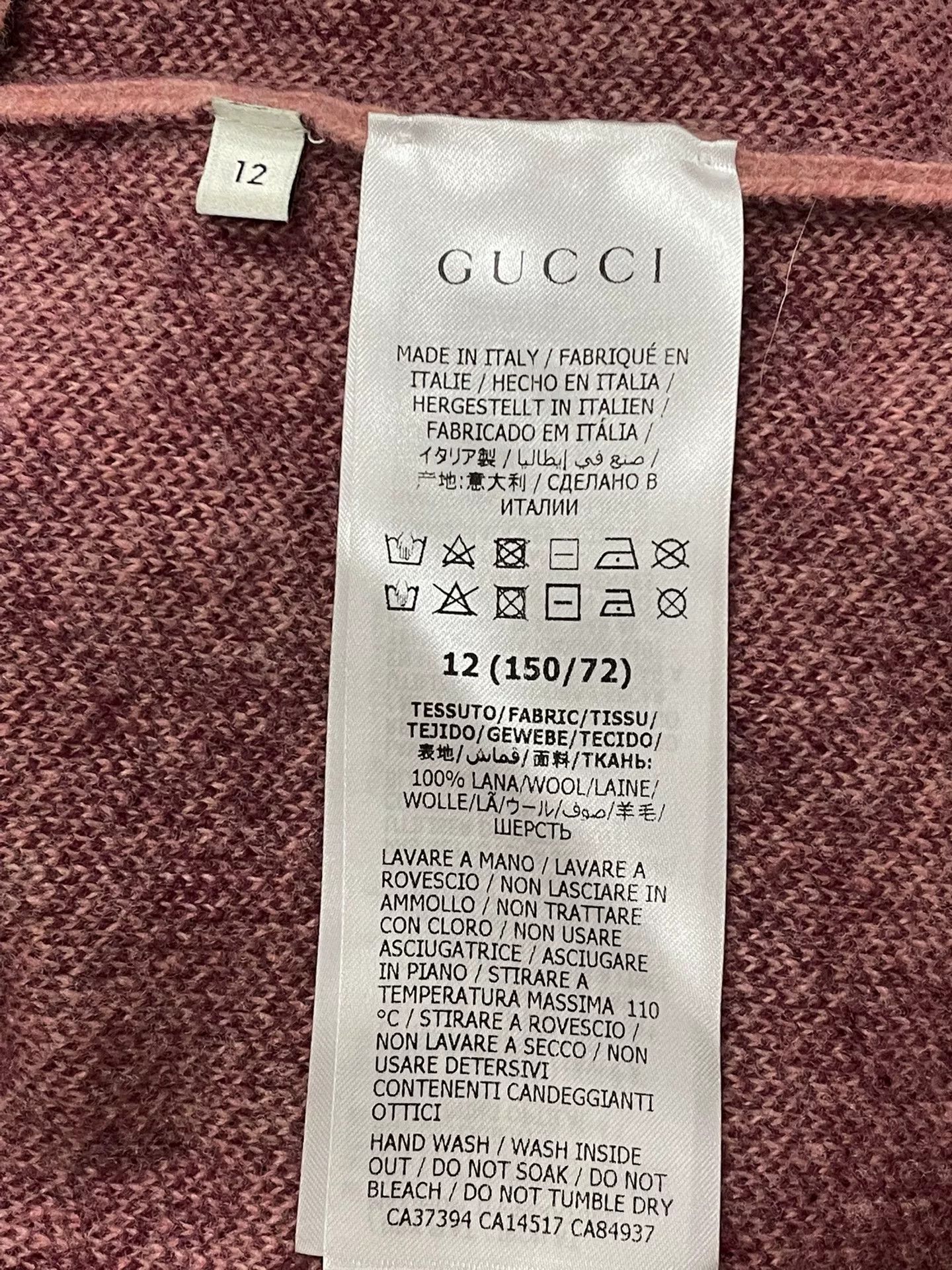 Gucci Gucci Pink Logo Knit Short-Sleeve Top Size M / US 6-8 / IT 42-44 - 5 Thumbnail