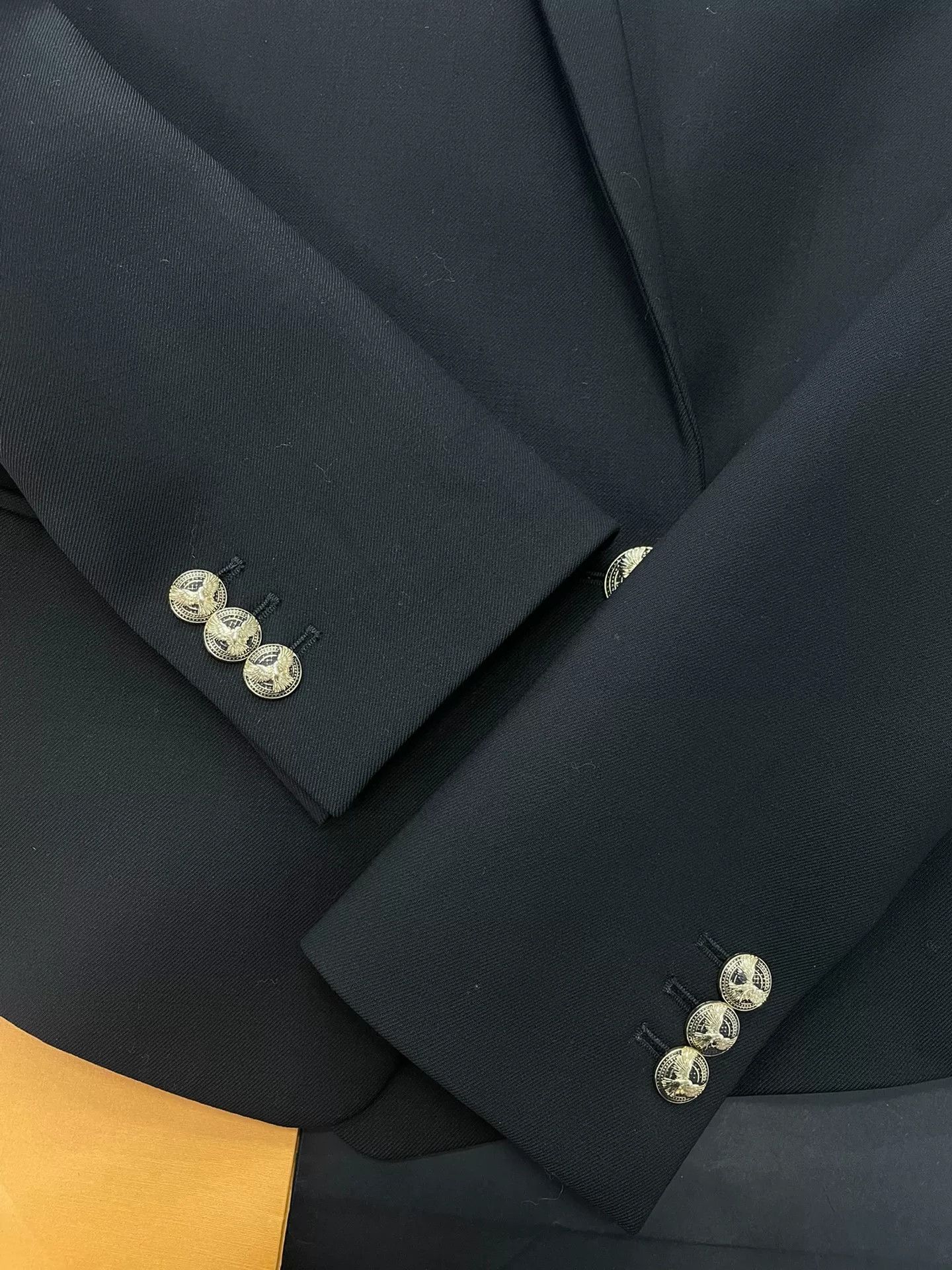 Balmain Balmain New Two-Button Black Blazer Size S / US 4 / IT 40 - 2 Thumbnail
