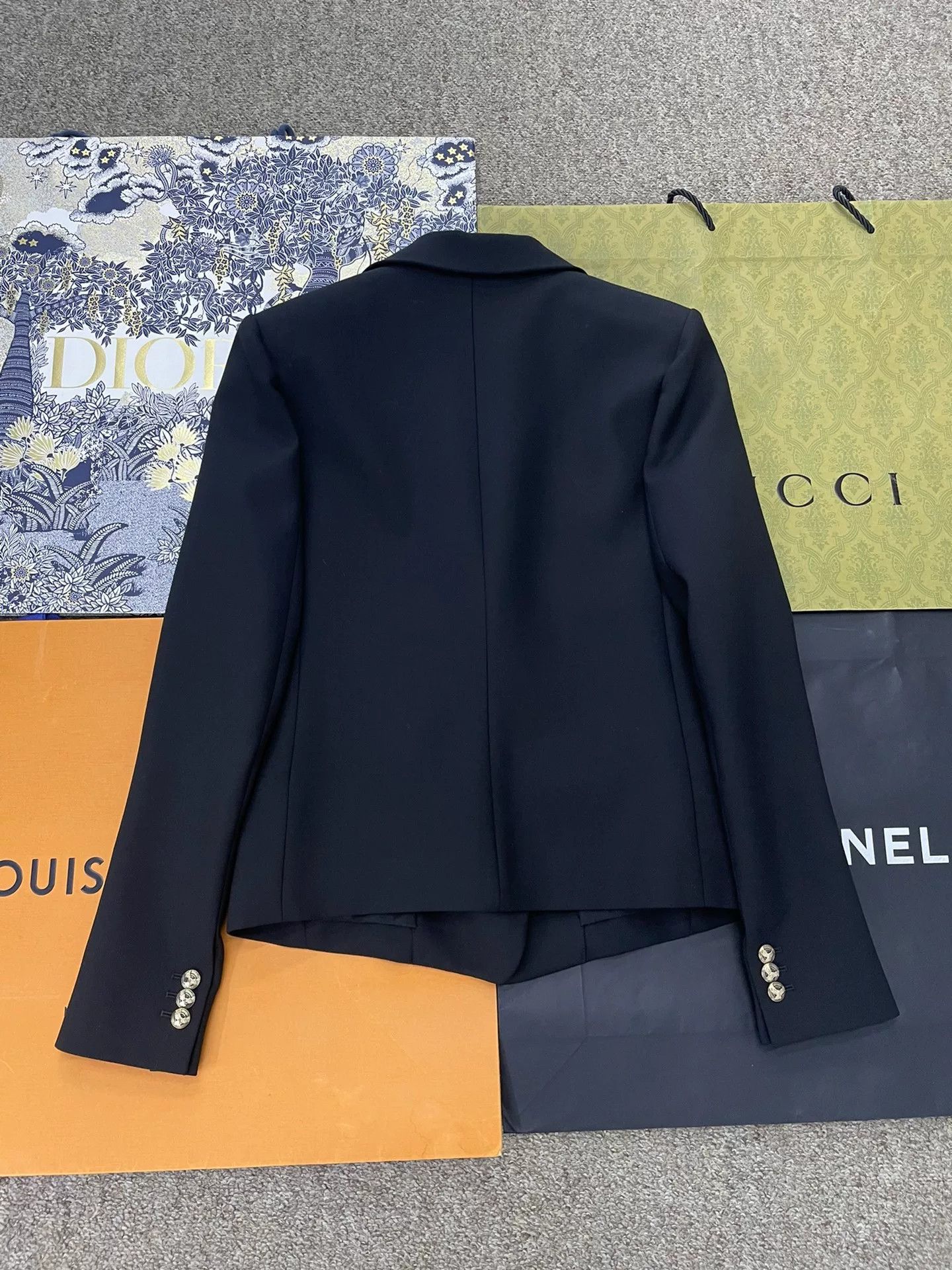 Balmain Balmain New Two-Button Black Blazer Size S / US 4 / IT 40 - 3 Thumbnail