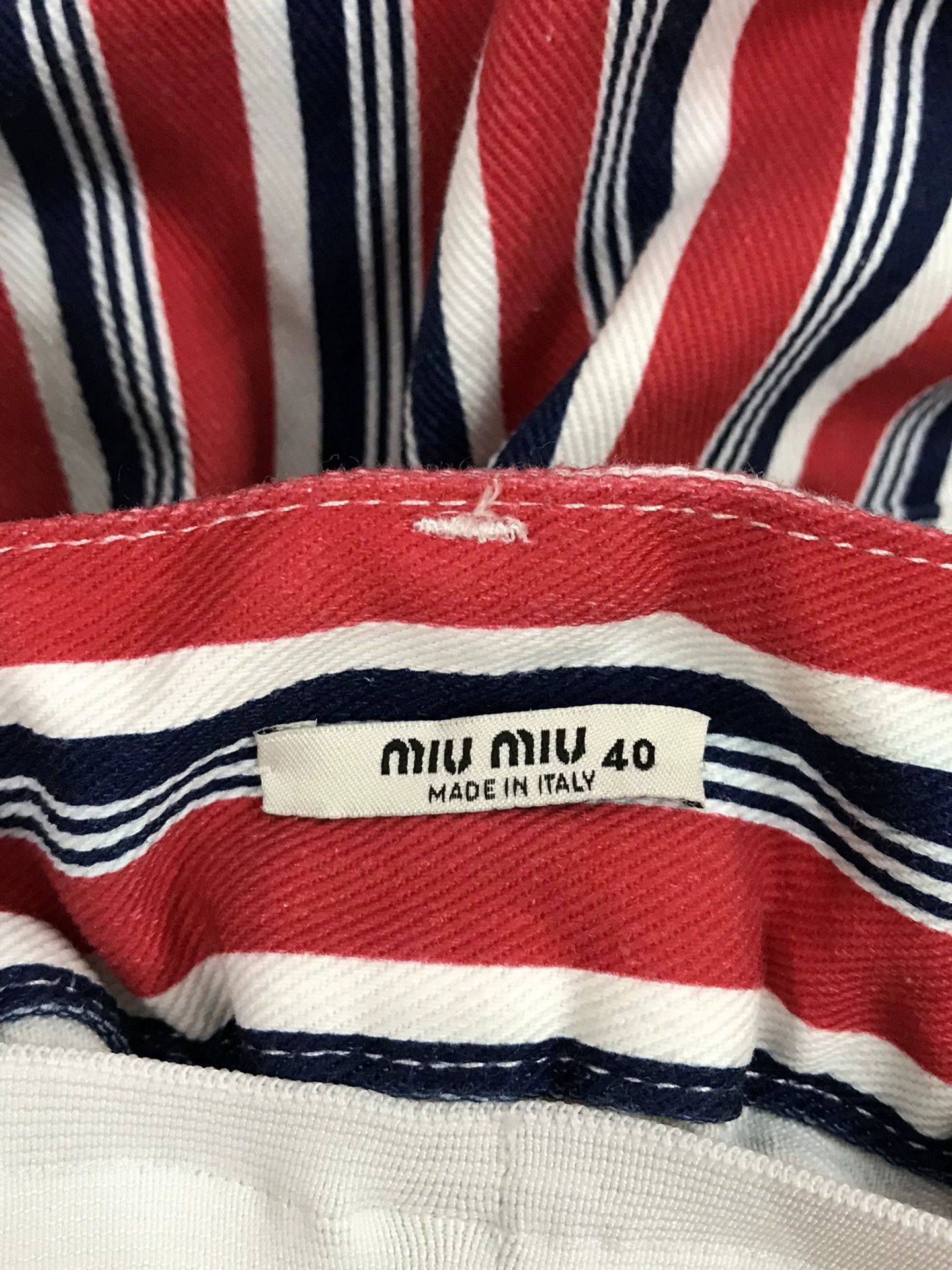 Miu Miu Miu Miu Color Block Stripe Shorts Size 40" / US 18 - 4 Thumbnail