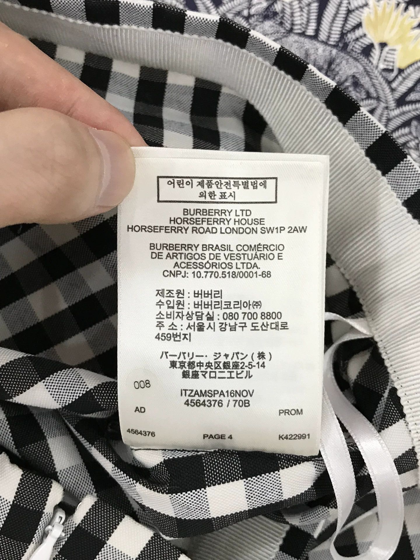 Burberry Burberry Plaid Tie Waist Skirt Size 38" / US 16 / IT 52 - 7 Thumbnail