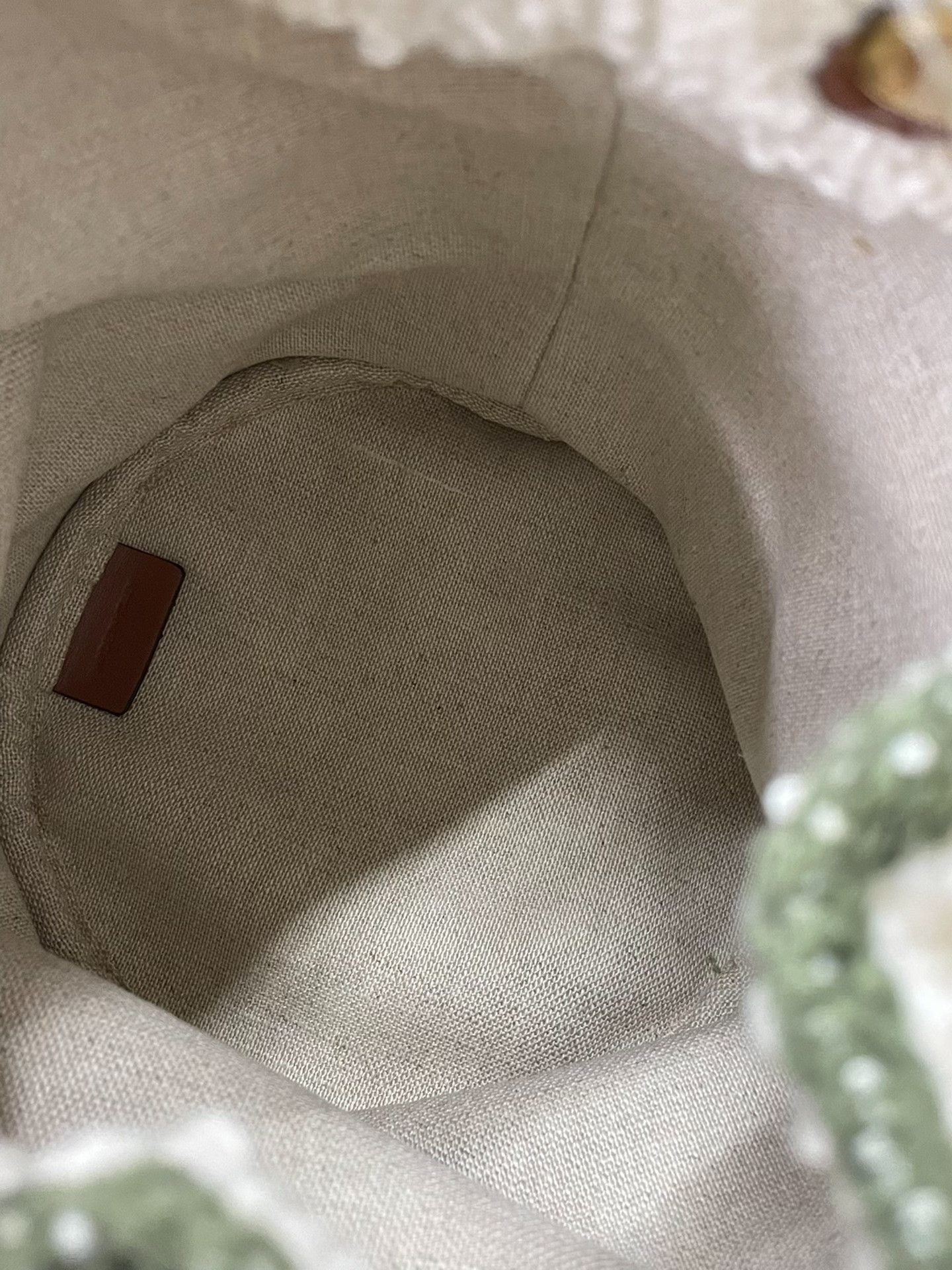 Celine Celine Green Woven Bucket Bag Size ONE SIZE - 7 Thumbnail