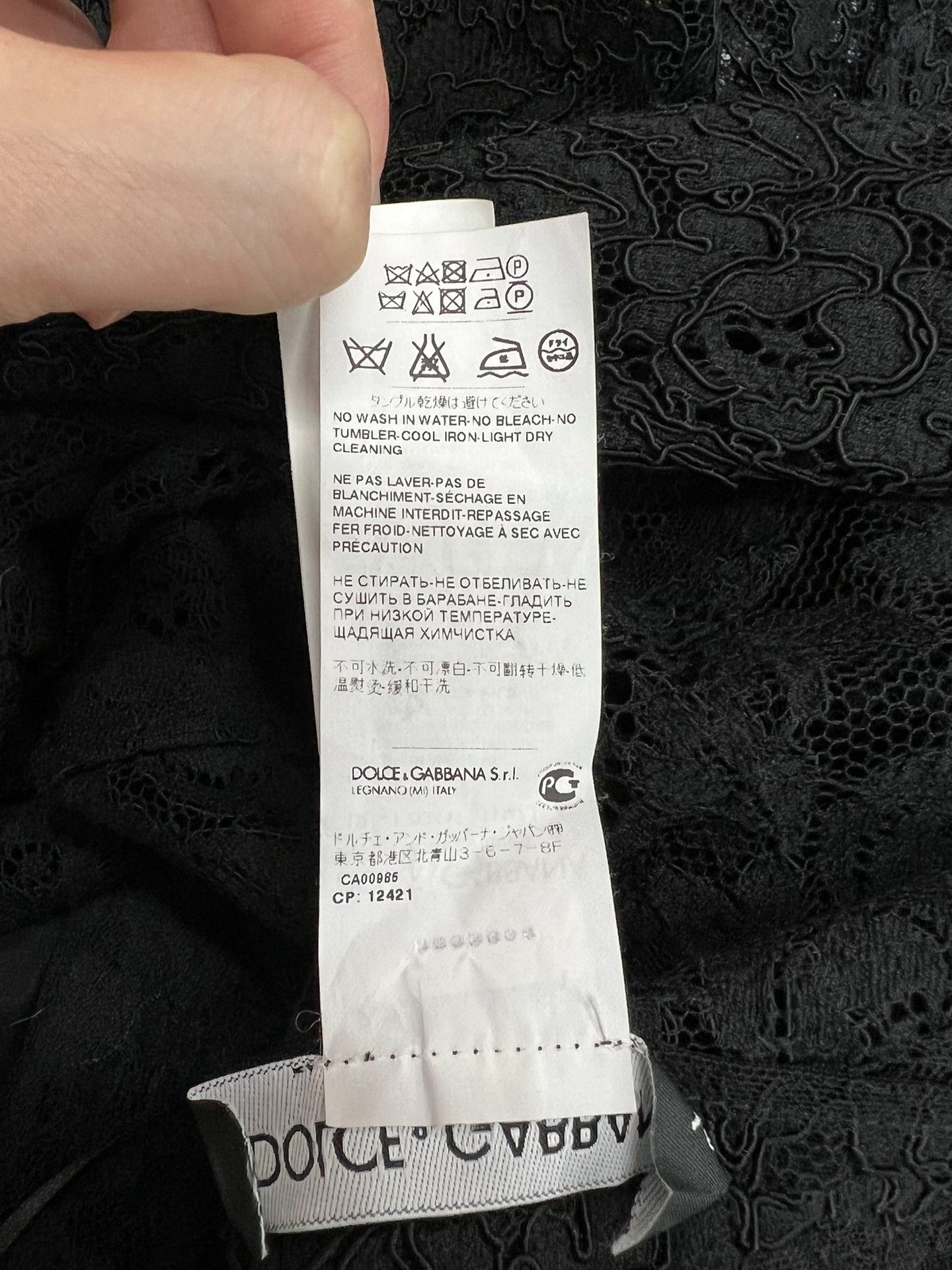Dolce & Gabbana Dolce Gabbana Black Lace Top Size M / US 6-8 / IT 42-44 - 6 Thumbnail