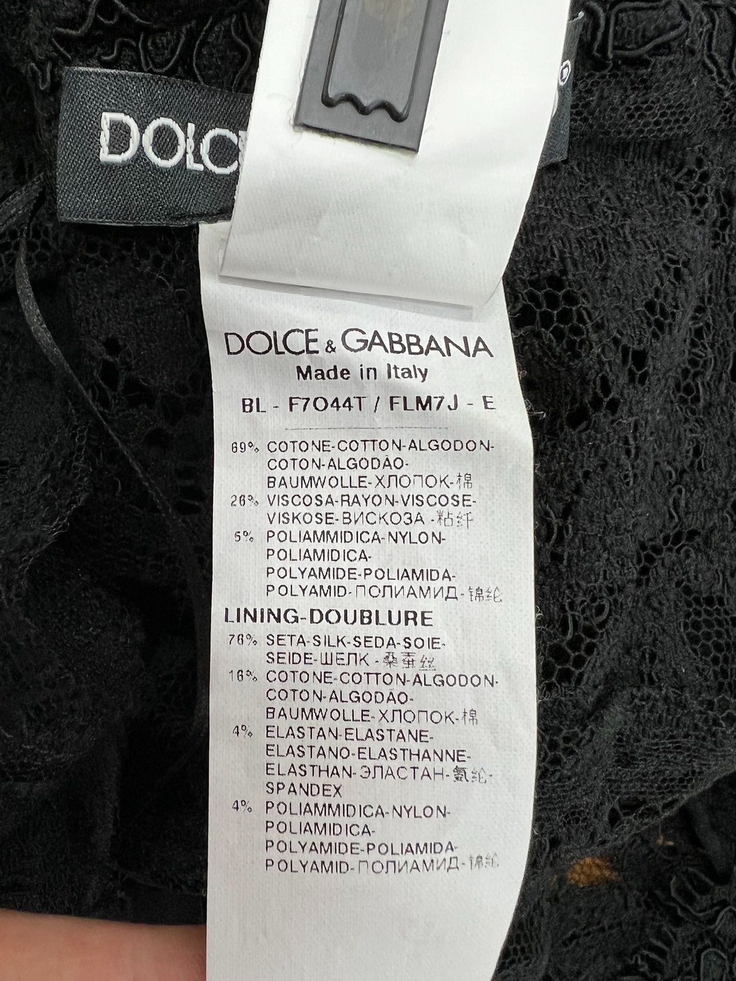 Dolce & Gabbana Dolce Gabbana Black Lace Top Size M / US 6-8 / IT 42-44 - 5 Thumbnail