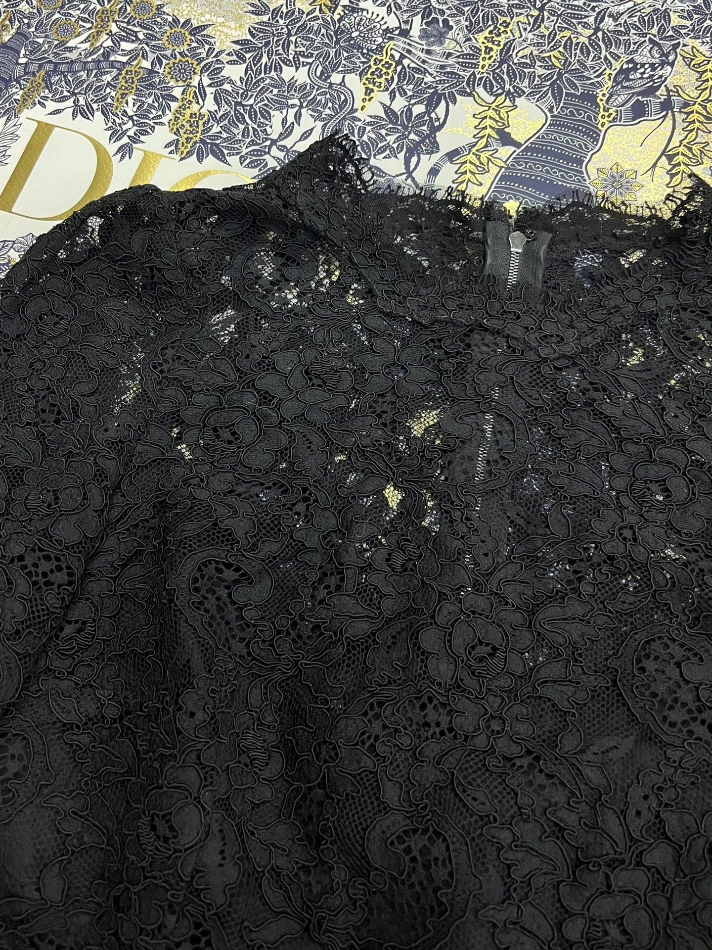 Dolce & Gabbana Dolce Gabbana Black Lace Top Size M / US 6-8 / IT 42-44 - 3 Thumbnail