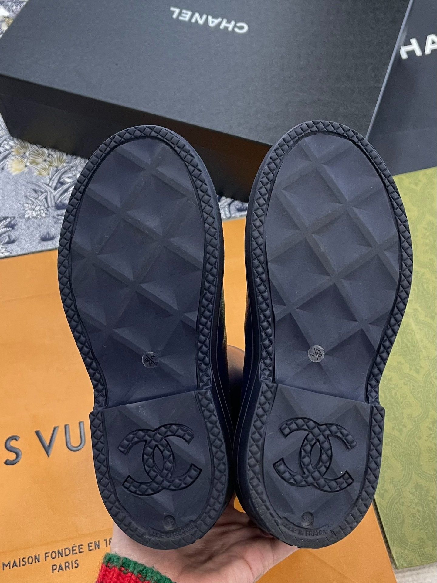 Chanel Chanel Double C Rain Boots Size US 5 / IT 35 - 6 Thumbnail