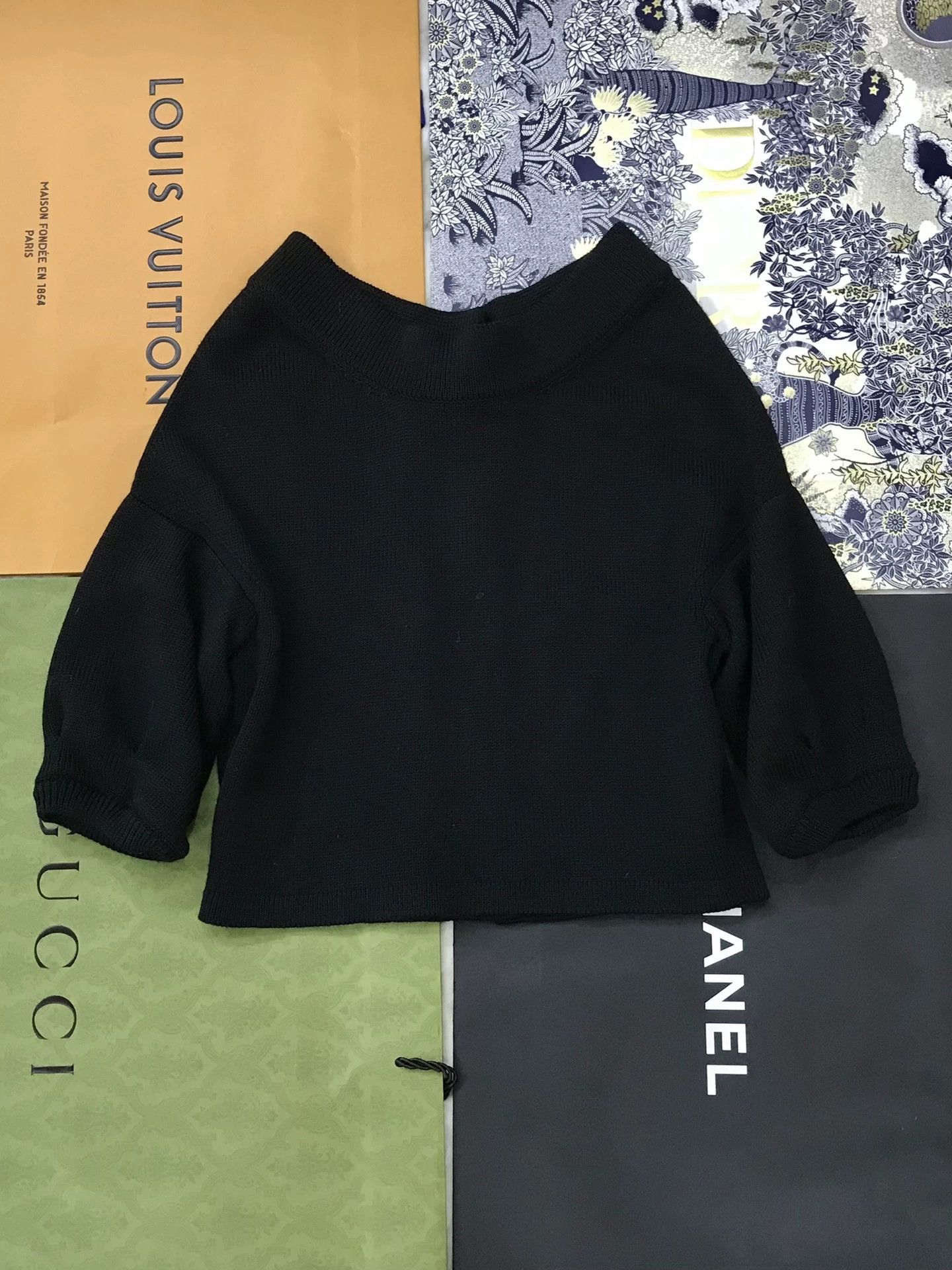 Jil Sander Jil Sander Black Wool Knit Cardigan Size XS / US 0-2 / IT 36-38 - 2 Thumbnail
