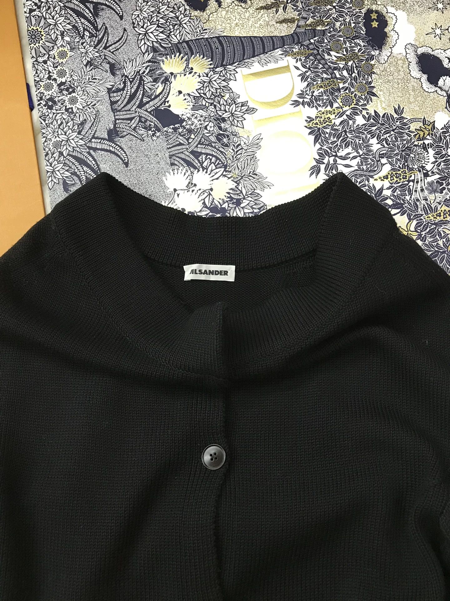 Jil Sander Jil Sander Black Wool Knit Cardigan Size XS / US 0-2 / IT 36-38 - 3 Thumbnail