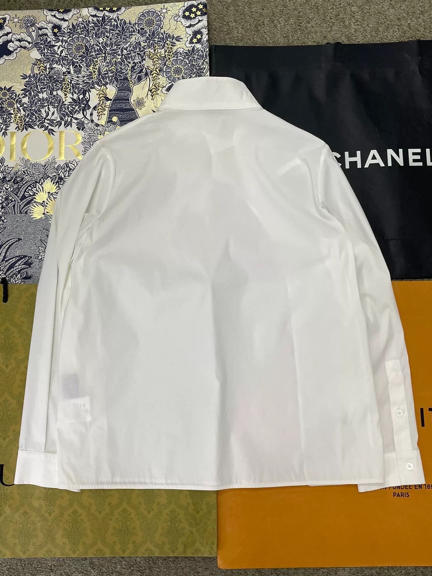 Essentials M essential White New Chinese Shirt Size S / US 4 / IT 40 - 3 Thumbnail