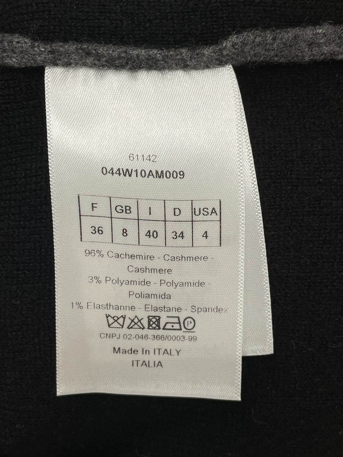 Dior Dior 8-Character Gray Cashmere Cardigan Size XS / US 0-2 / IT 36-38 - 4 Thumbnail