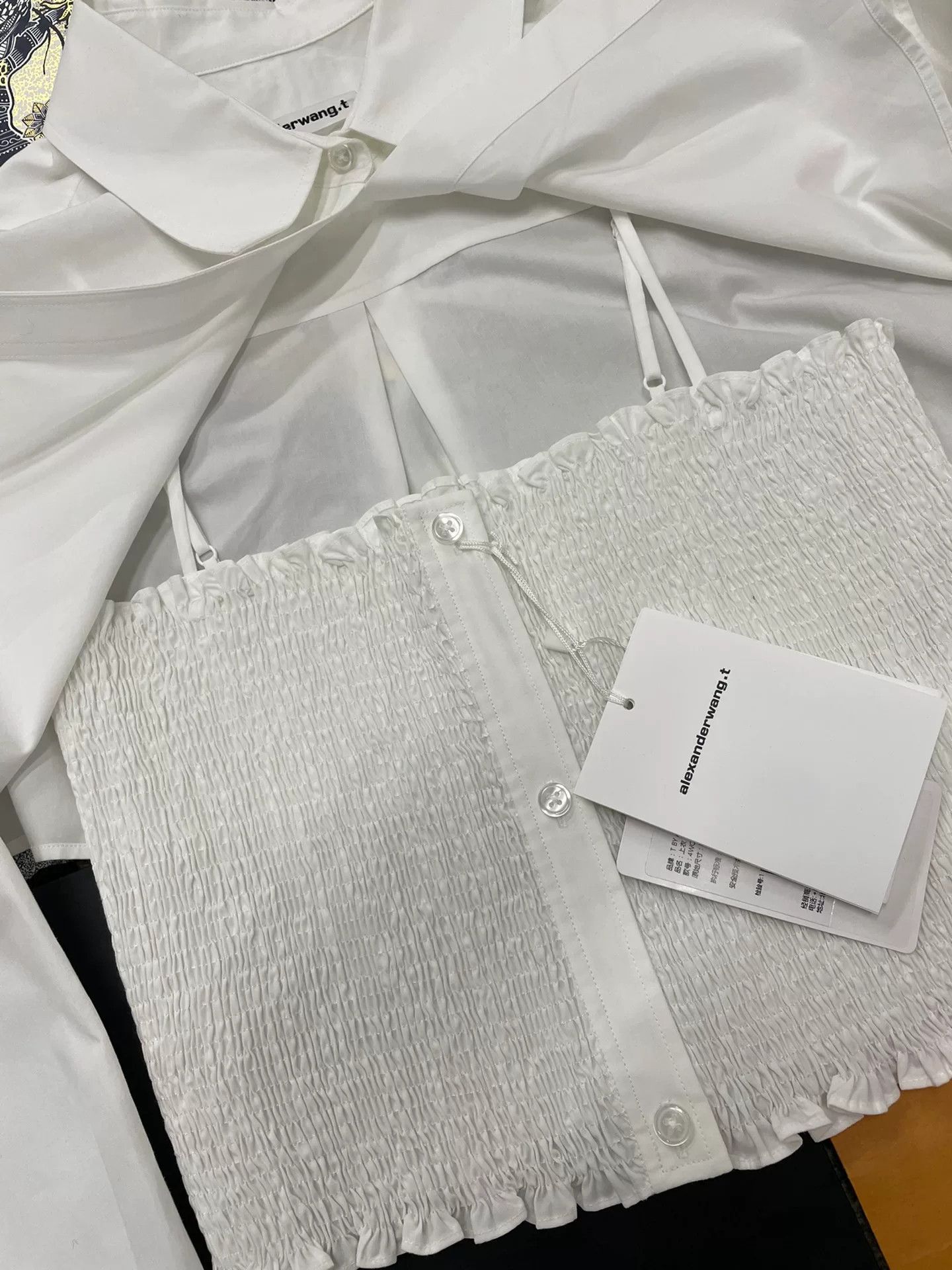 Alexander Wang Alexander Wang White Layered Camisole Shirt Size M / US 6-8 / IT 42-44 - 2 Thumbnail