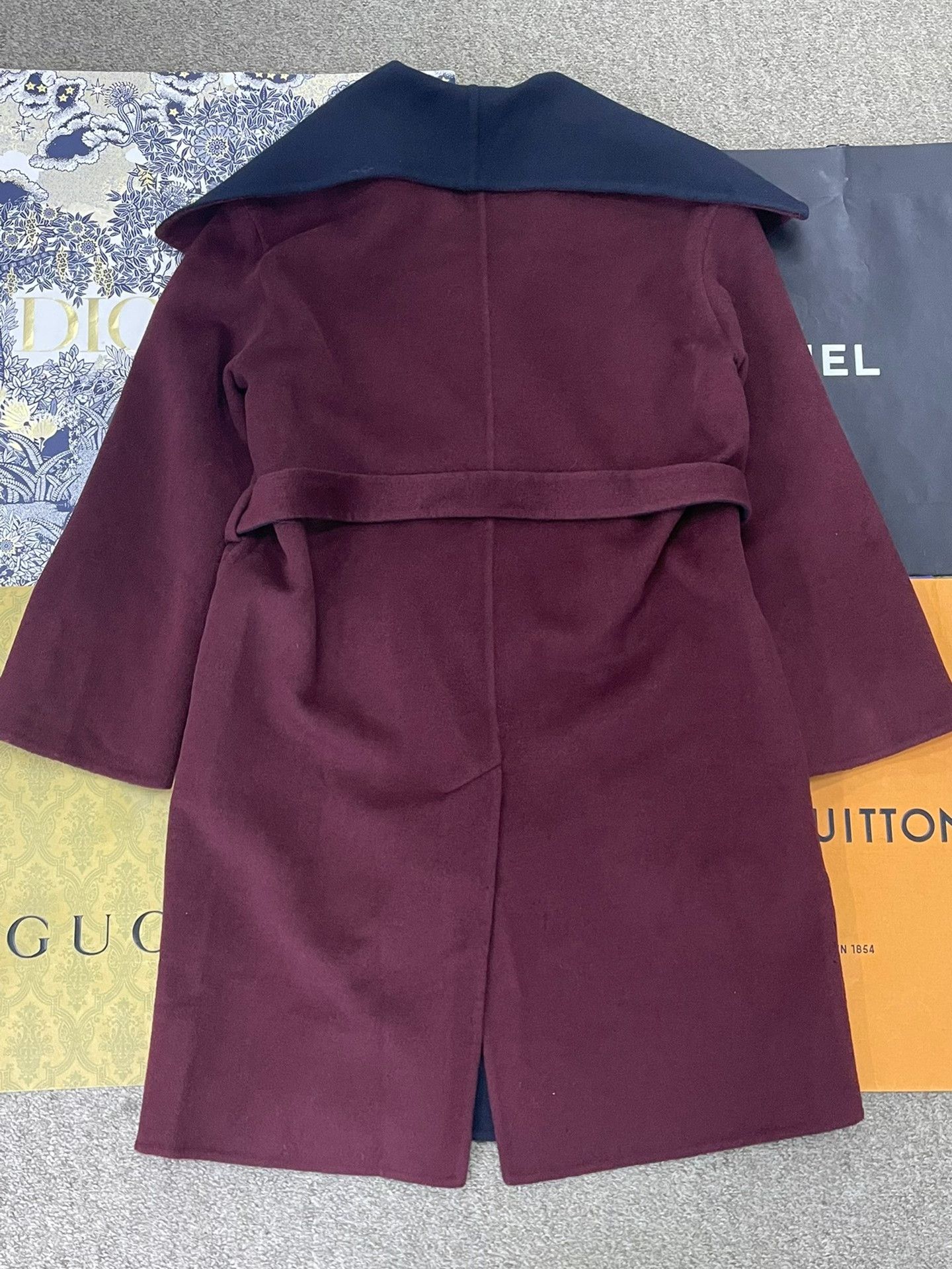 Hermes Hermes Colorblock Lapel Cashmere Coat Size XS / US 0-2 / IT 36-38 - 2 Thumbnail