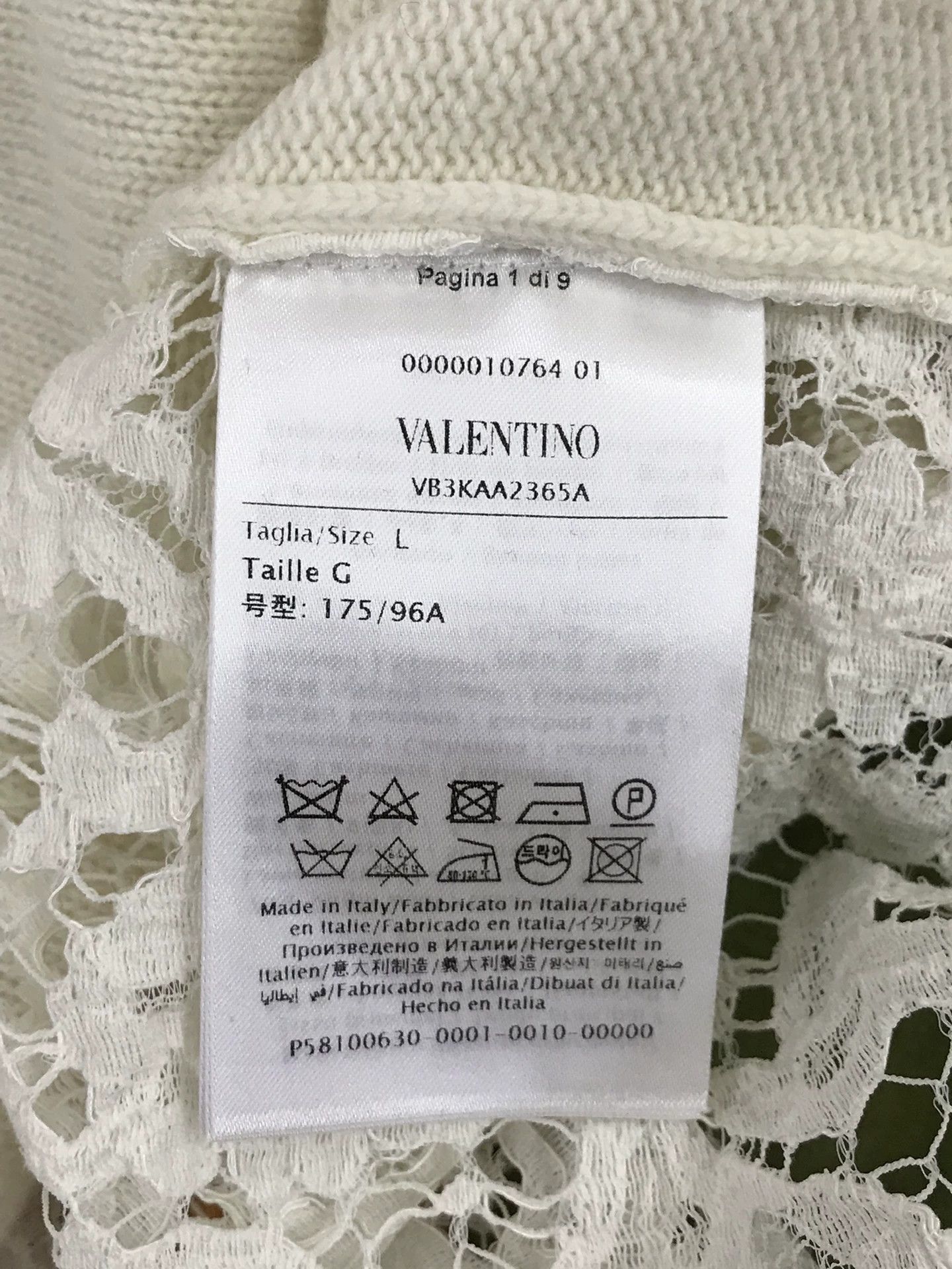 Valentino Valentino Lace Wool Cardigan Size L / US 10 / IT 46 - 5 Thumbnail