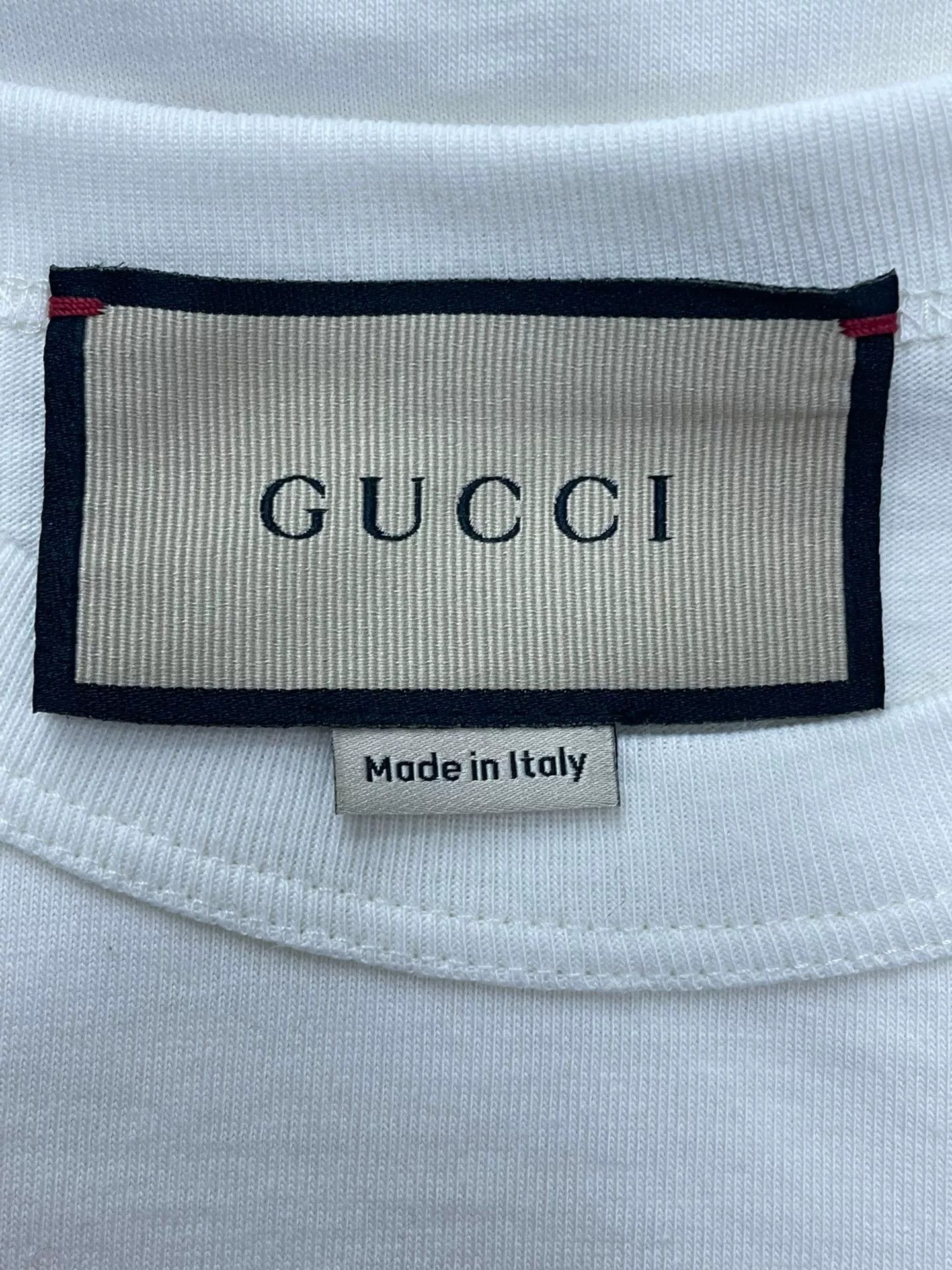 Gucci Gucci White Rhinestone Logo T-Shirt Size S / US 4 / IT 40 - 4 Thumbnail