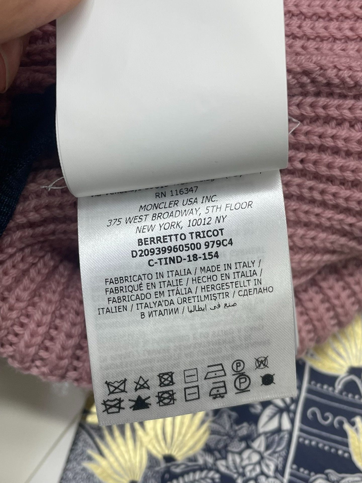 Moncler Moncler Pink Knit Beanie Size ONE SIZE - 7 Thumbnail
