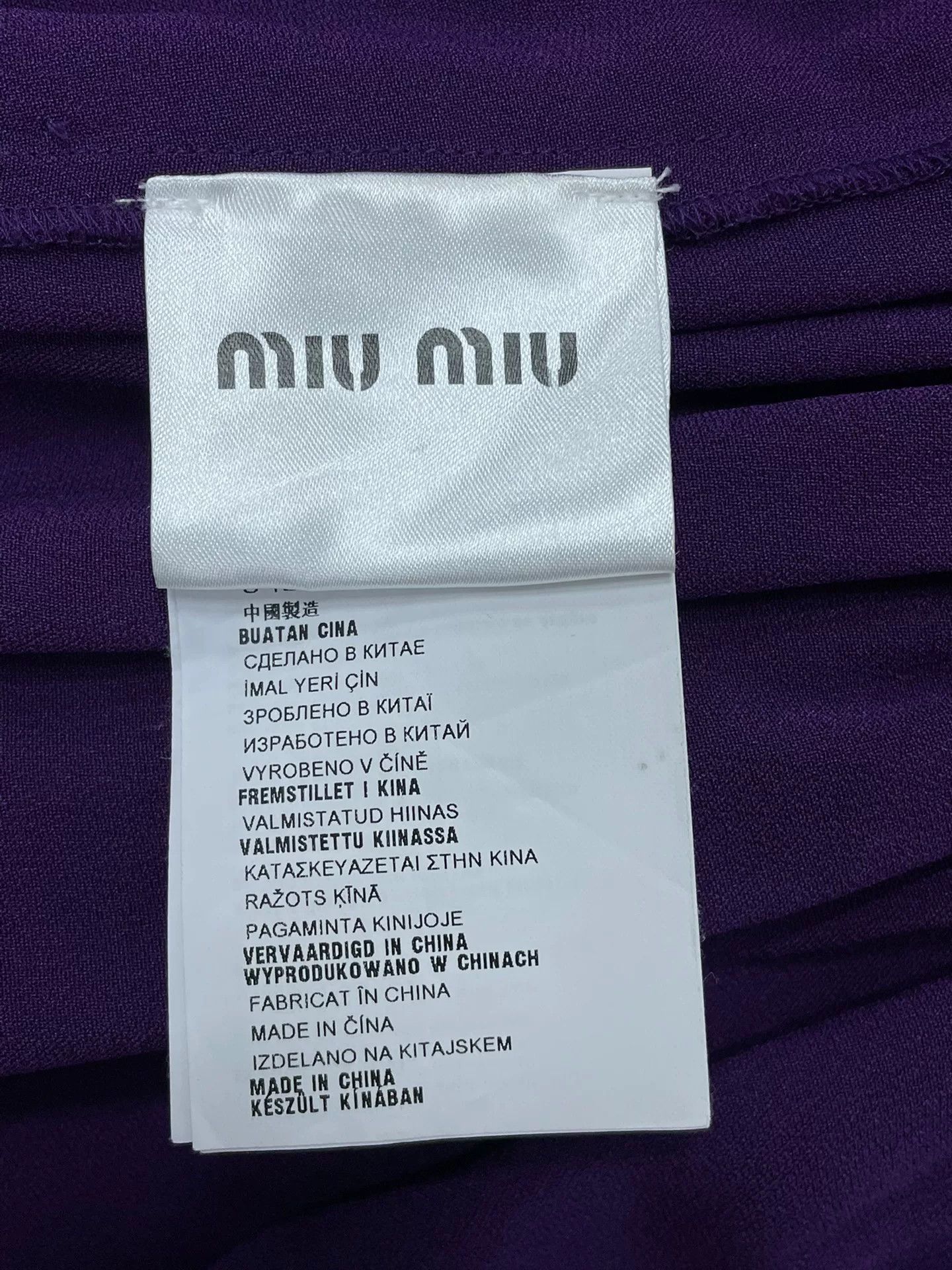 Miu Miu Miu Miu Purple Sleeveless Dress Size S / US 4 / IT 40 - 4 Thumbnail