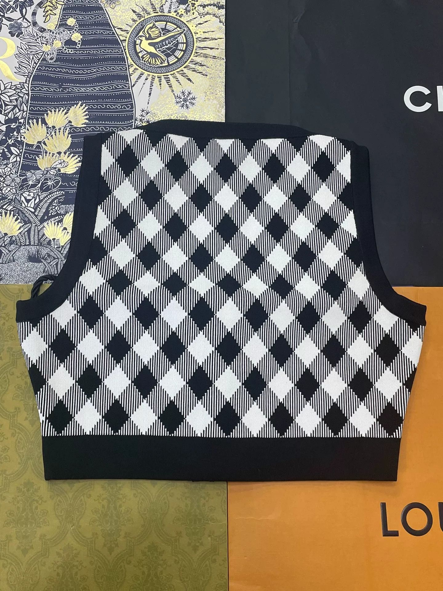 Balmain Balmain Black White Check Short Vest Size S / US 4 / IT 40 - 3 Thumbnail