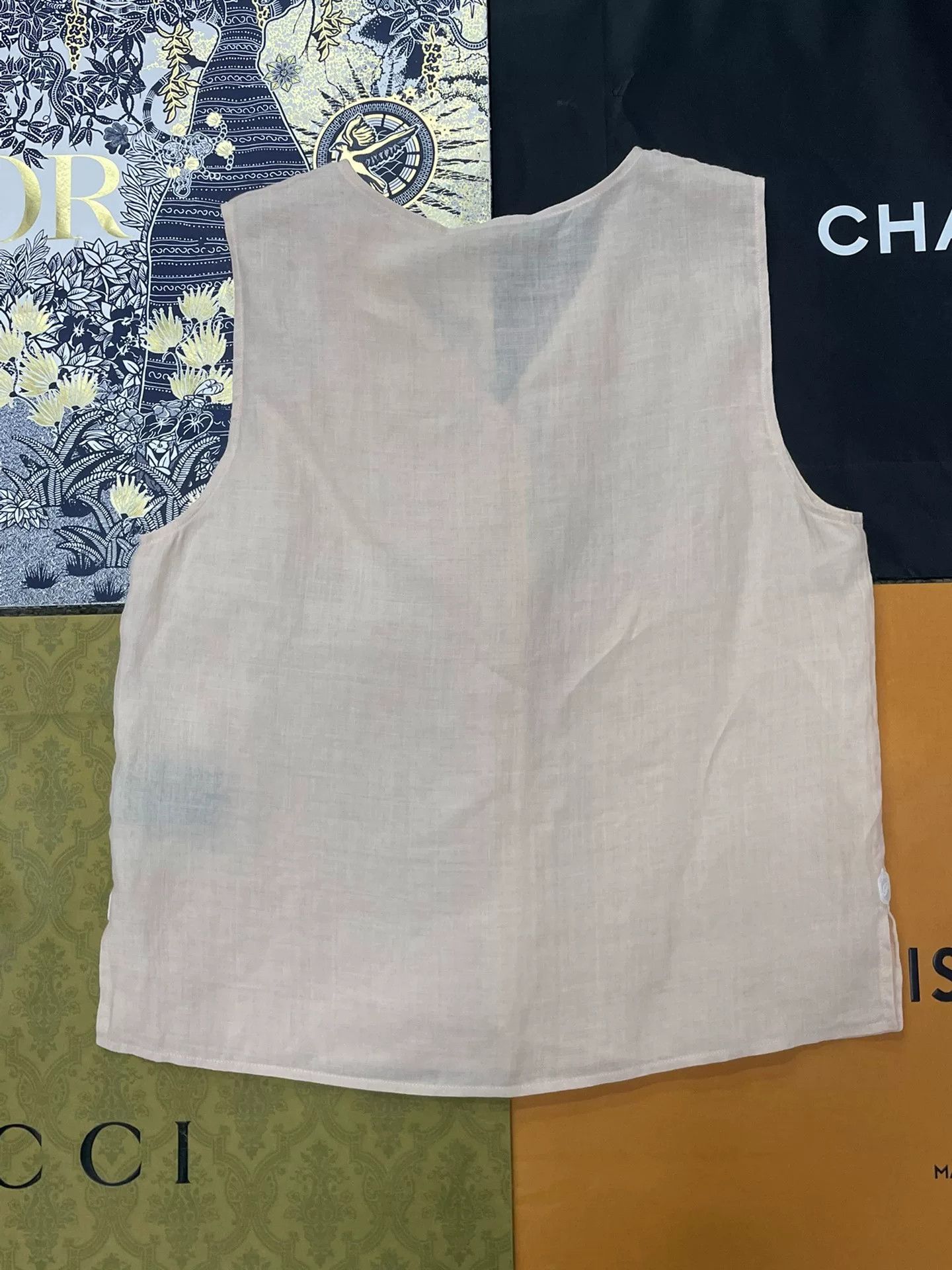 Loro Piana Loro Piana LP25 Linen Vest Size US XXS / EU 40 - 2 Thumbnail
