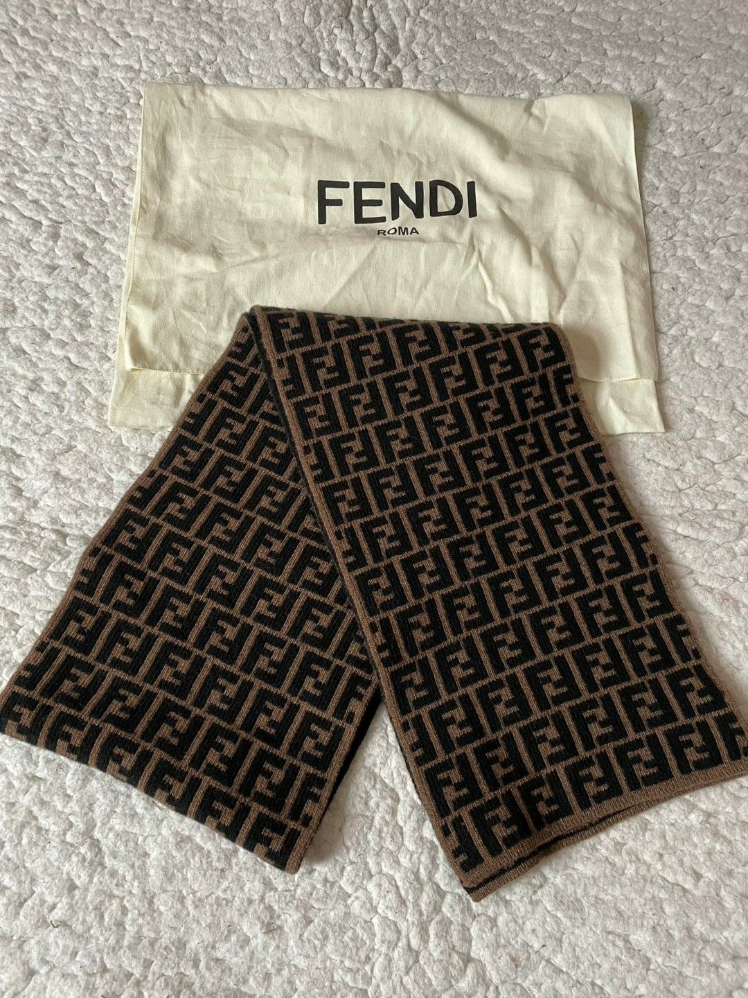 Fendi Fendi Classic FF Pattern Scarf Size ONE SIZE - 2 Thumbnail