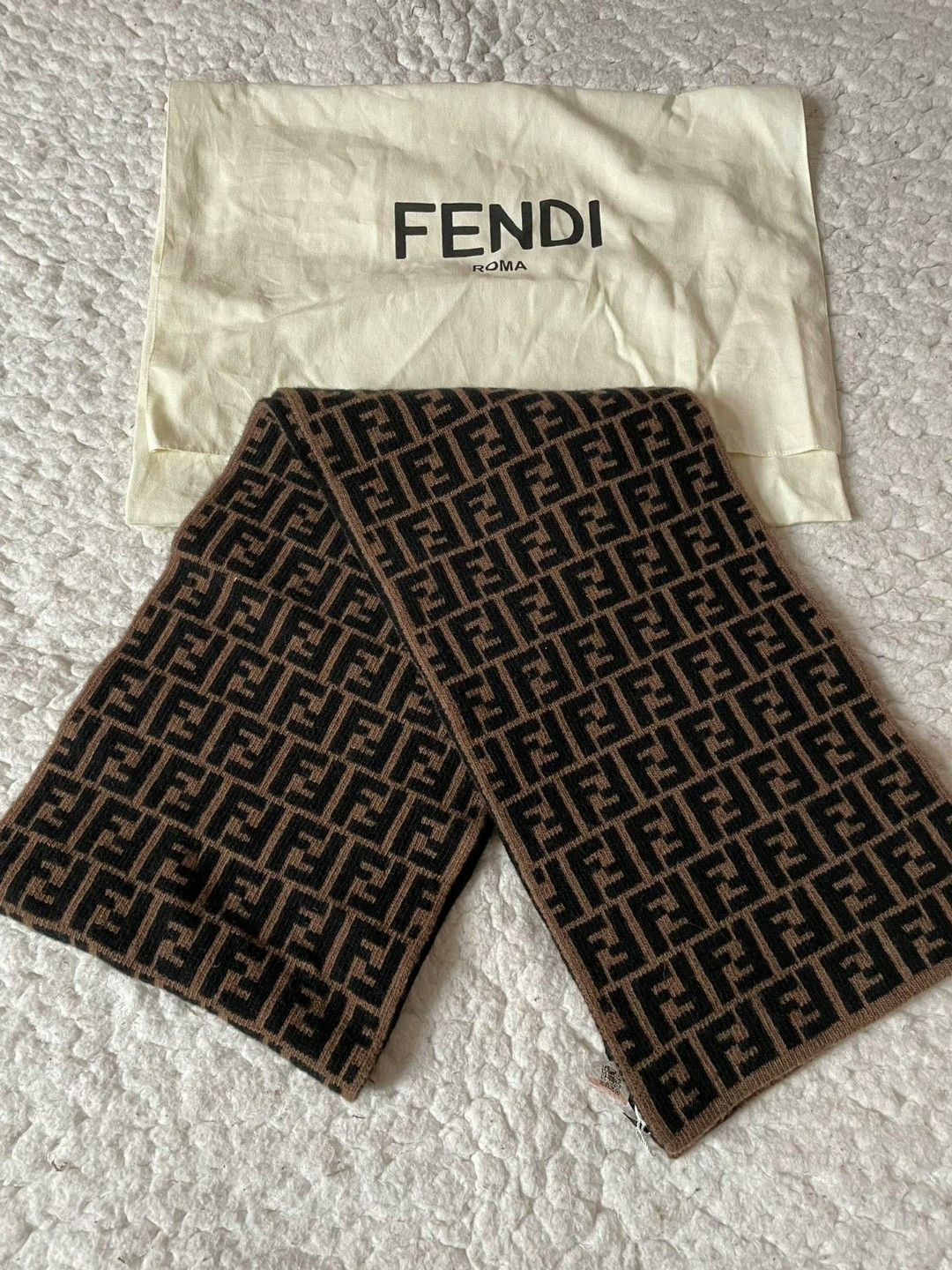 Fendi Fendi Classic FF Pattern Scarf Size ONE SIZE - 3 Thumbnail