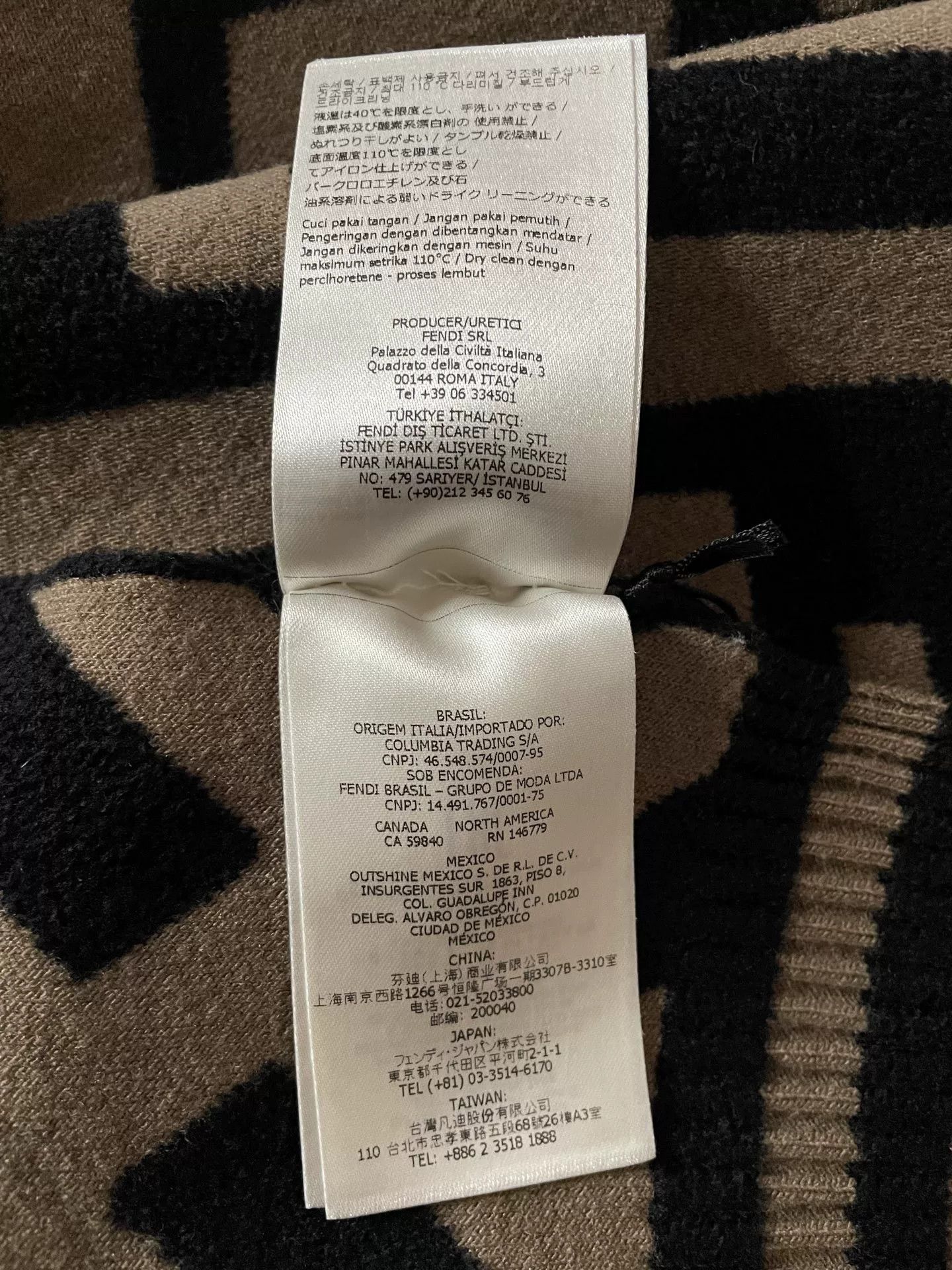 Fendi Fendi Zucca Pattern Scarf Size ONE SIZE - 6 Thumbnail