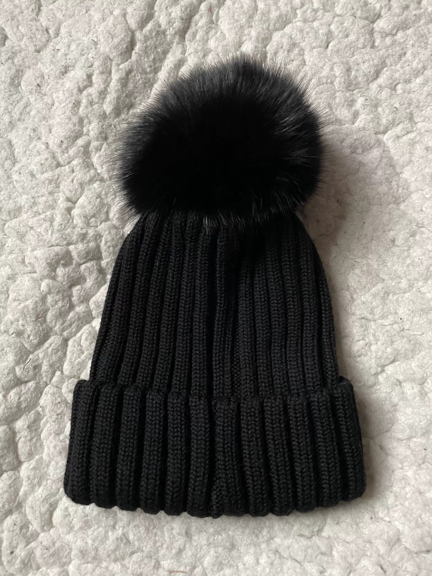 Moncler Moncler Black 40cm Hat Size ONE SIZE - 2 Thumbnail