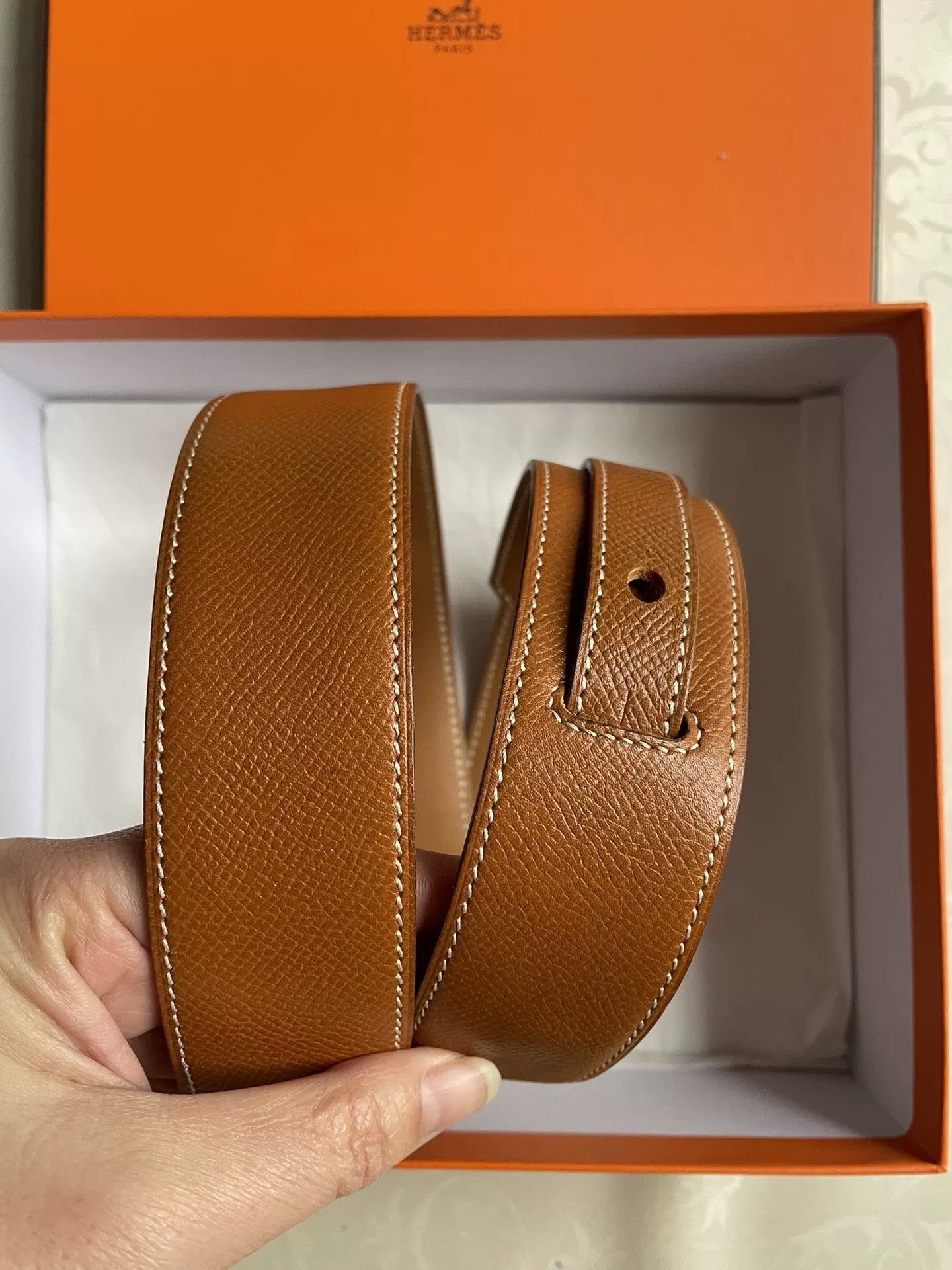 Hermes Hermès Kelly Wide Belt Gold Brown Size ONE SIZE - 3 Thumbnail