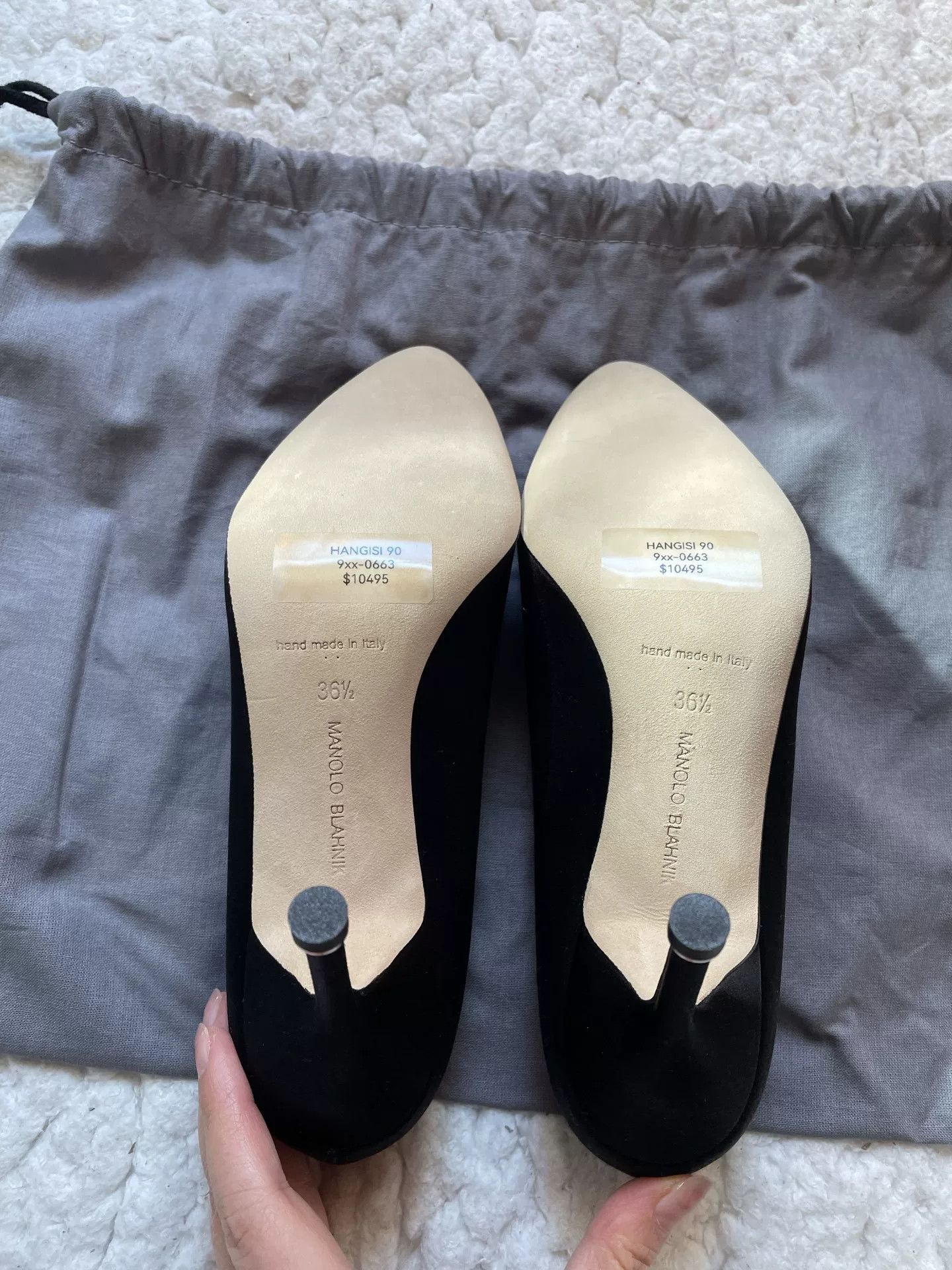 Manolo Blahnik Manolo Blannk Satin Diamond Buckle Heels Size US 5.5 / IT 35.5 - 5 Thumbnail