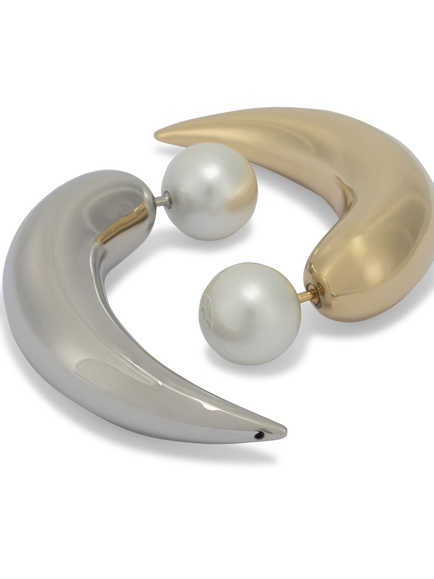 Emilio Pucci Pucci Horn Earrings With Pearl Women - USA Duties Paid Size ONE SIZE - 2 Thumbnail
