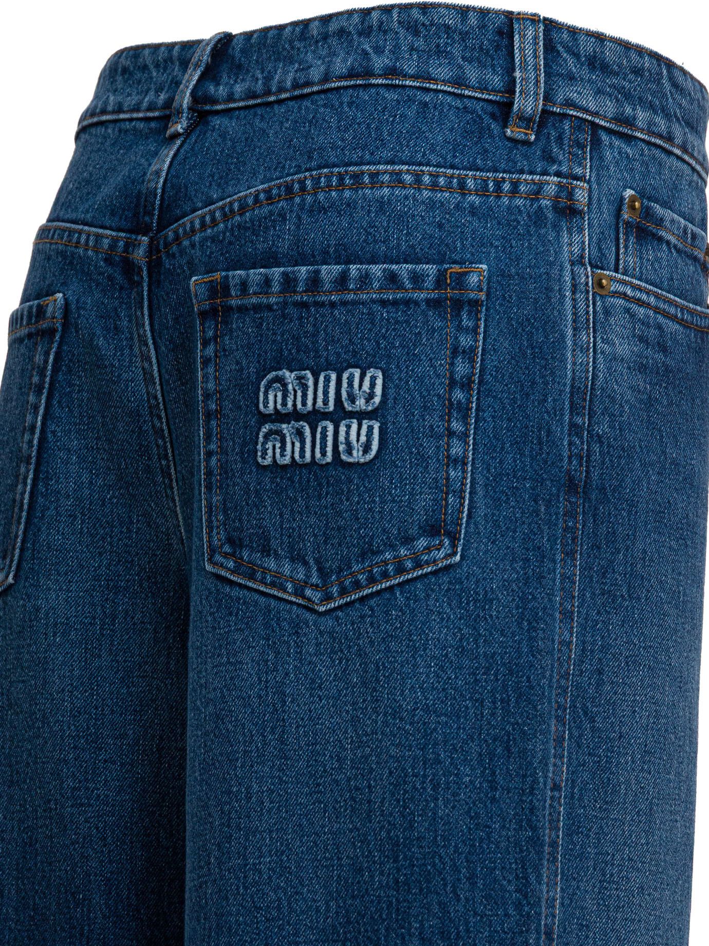 Miu Miu Miu Miu Five-Pocket Wide-Leg Jeans tag size 29 Women - USA Duties Paid Size 29" - 4 Thumbnail