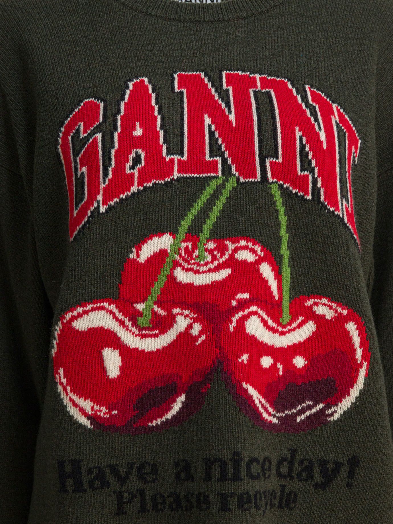Ganni Ganni Wool-Blend Crew-Neck Sweater tag size S Women - USA Duties Paid Size S / US 4 / IT 40 - 3 Thumbnail