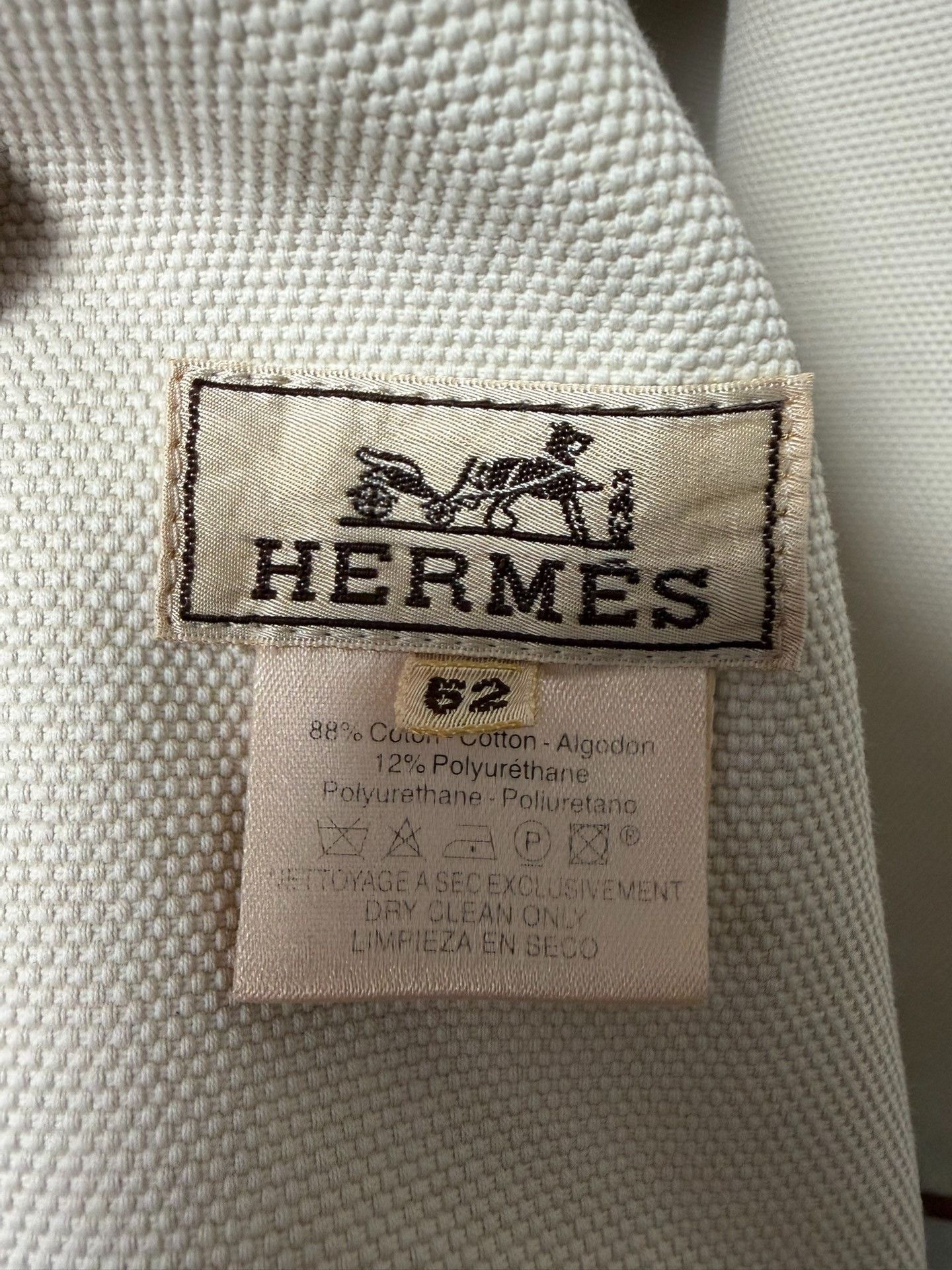 Hermes Hermes White Jacket it_52 Women Size XXL / US 16-18 / IT 52-54 - 4 Thumbnail