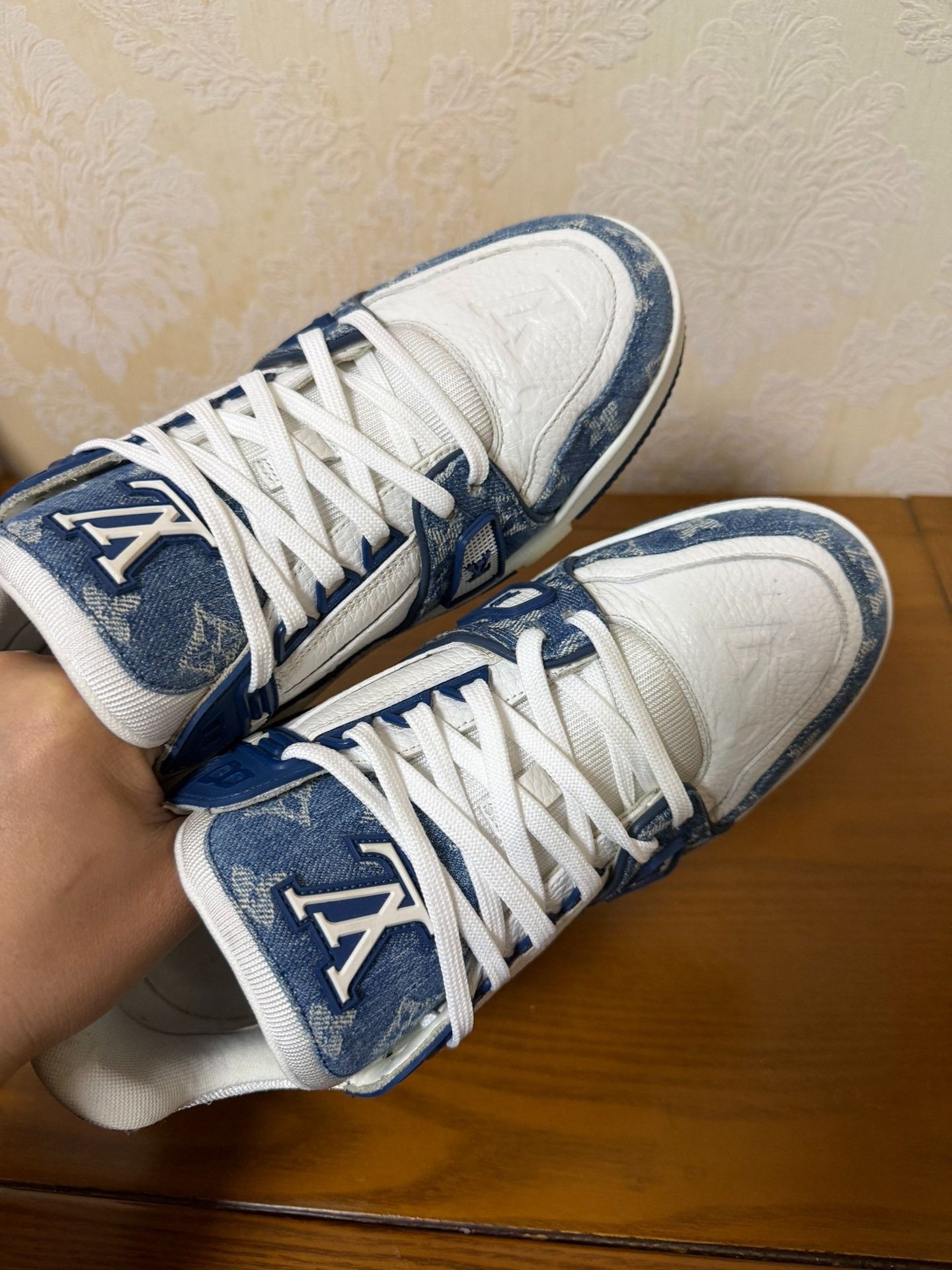 Louis Vuitton Louis Vuitton Training Denim Blue Lowtop Sneakers 7.5 Men Size US 7.5 / EU 40-41 - 5 Thumbnail