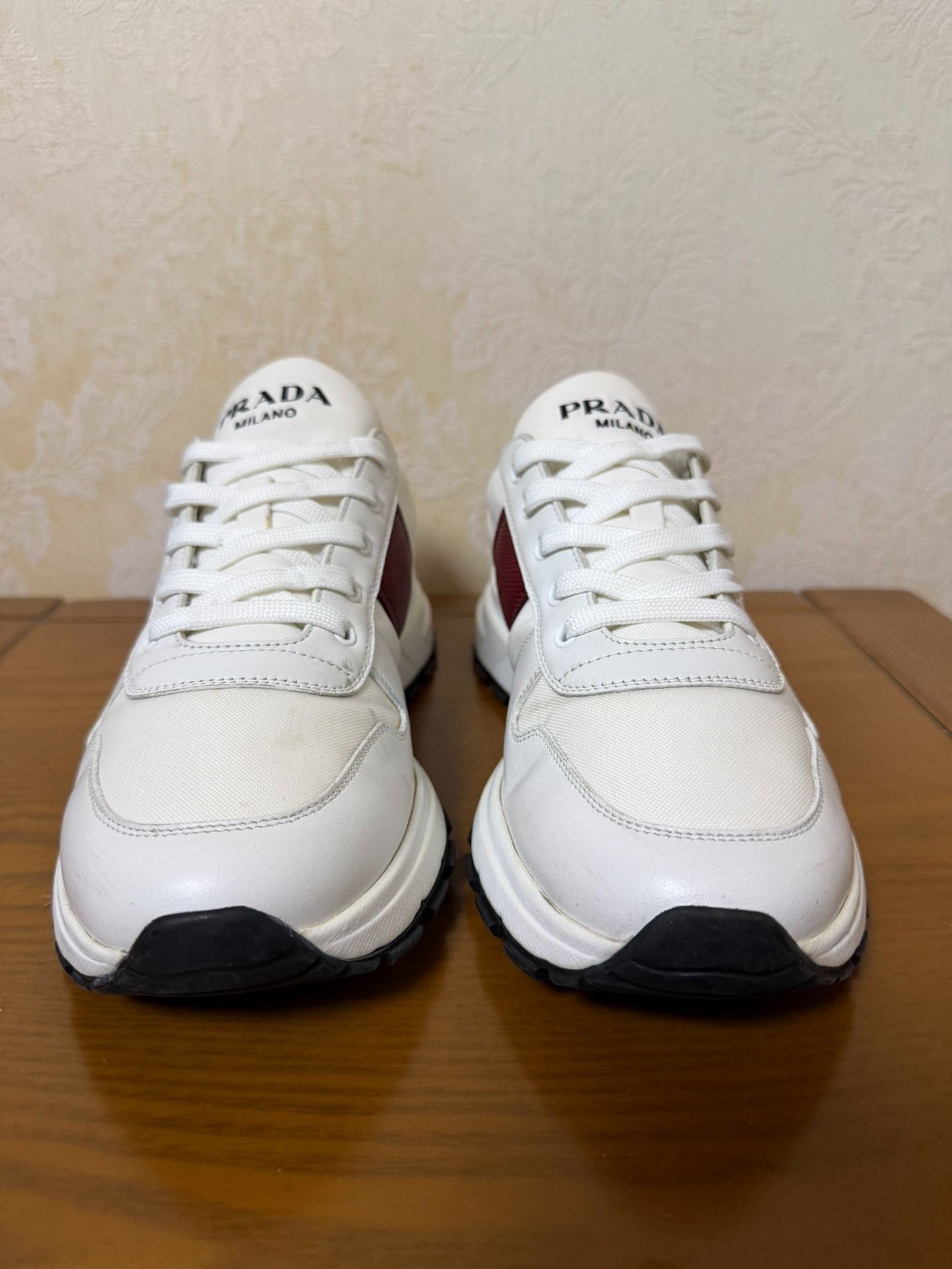 Prada Prada Casual Red Lowtop Sneakers 7.5 Men Size US 7.5 / EU 40-41 - 2 Thumbnail
