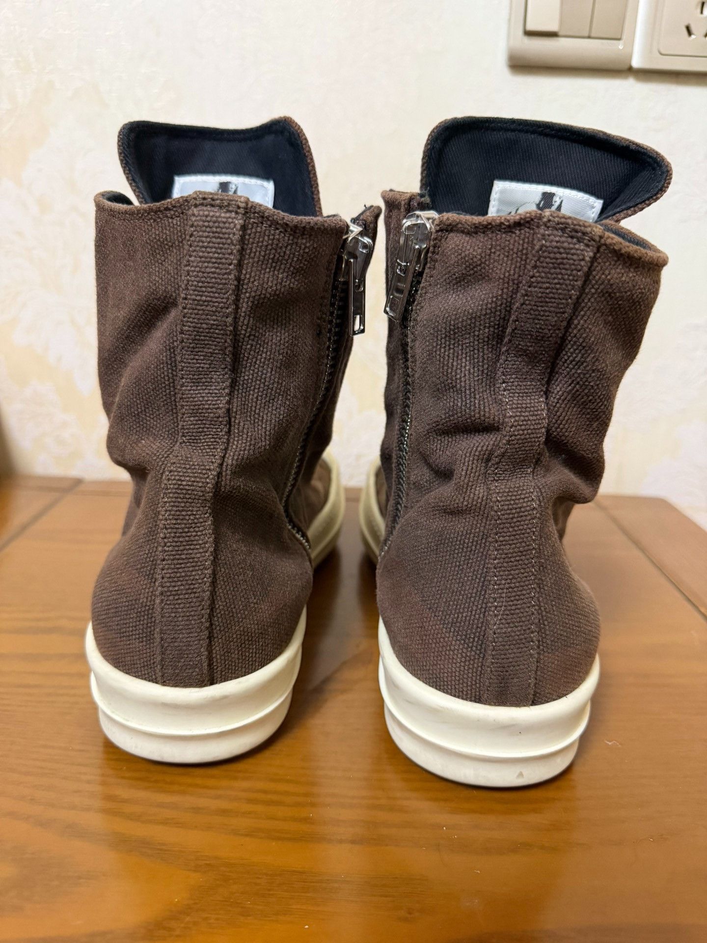 Rick Owens Rick Owens Canvas Brown Lowtop Sneakers 9 Men Size US 9 / EU 42 - 3 Thumbnail