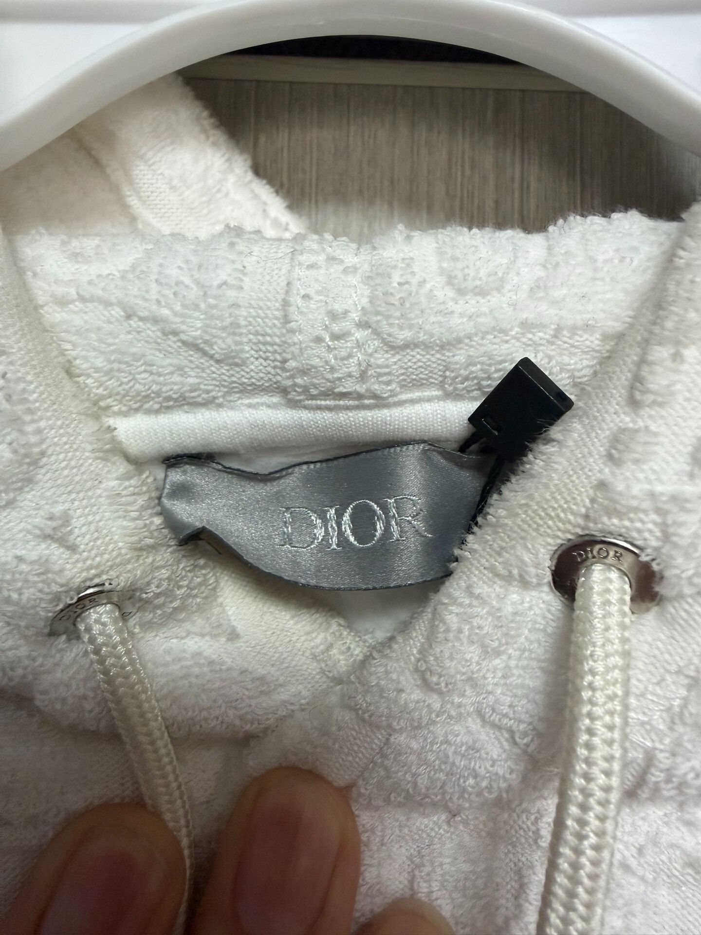Dior Dior White Hoodie S Women Size S / US 4 / IT 40 - 3 Thumbnail