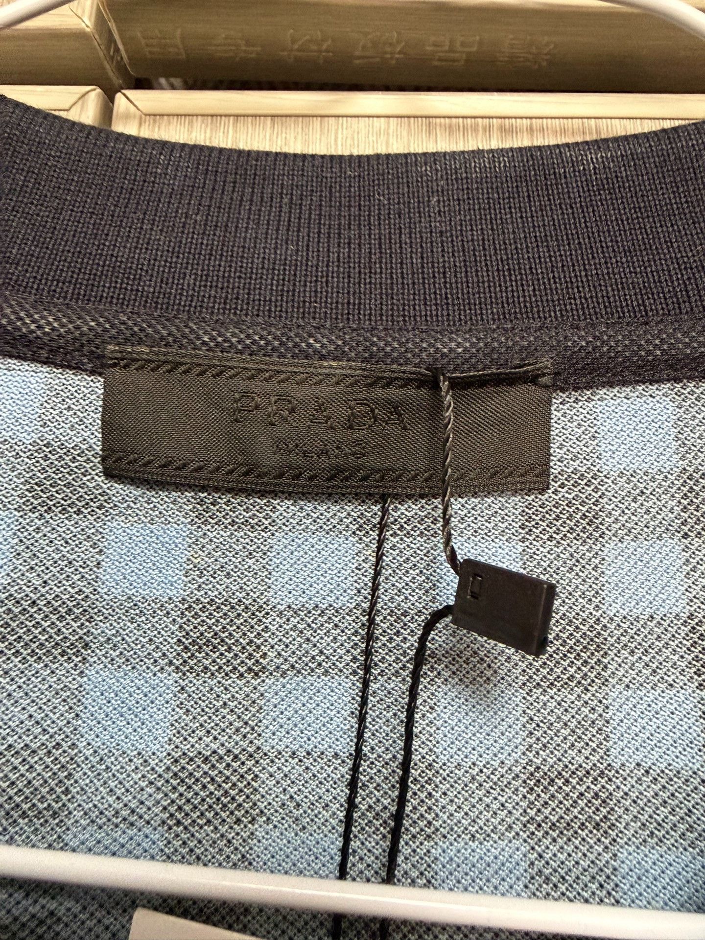 Prada Prada Plaid Blue Polo XL Men Size US XL / EU 56 / 4 - 3 Thumbnail