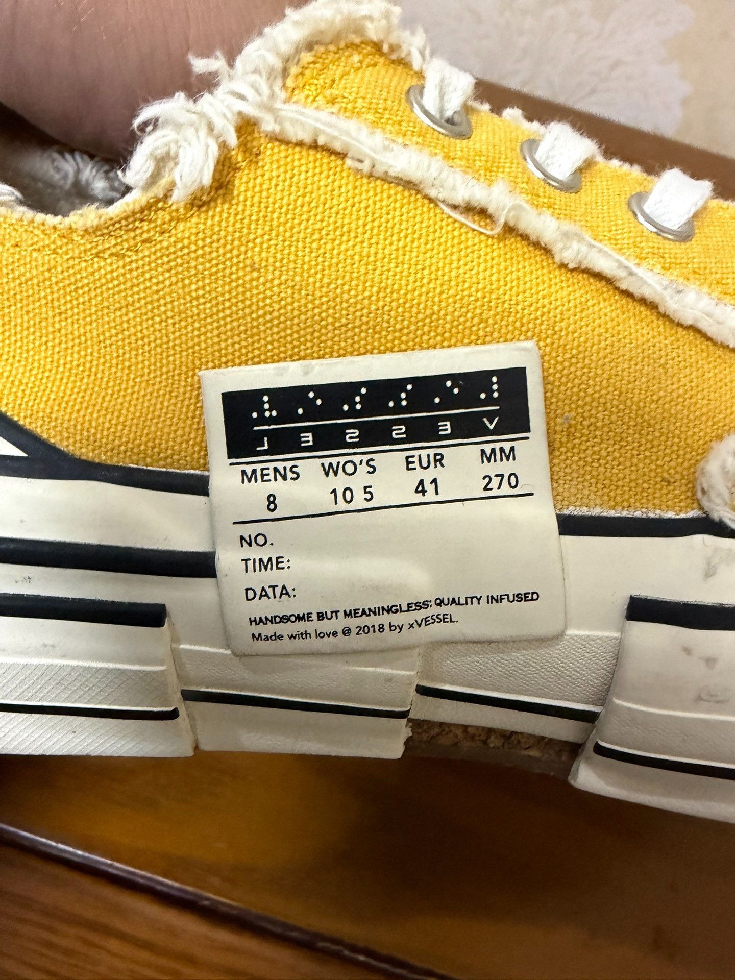 Yohji Yamamoto Yohji Yamamoto Yellow Lowtop Sneakers 8 Men Size US 8 / EU 41 - 5 Thumbnail